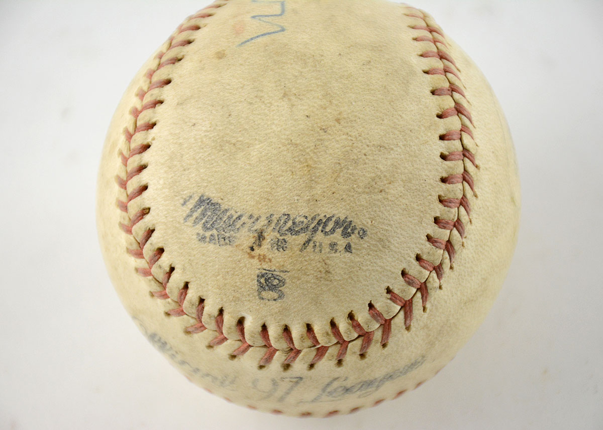 Baseball Signed by Athlete-Entertainer Joe E. Brown