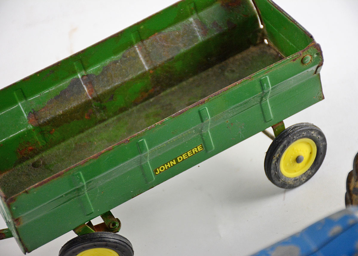 Vintage Ertl Die-Cast John Deere and Ford Tractors