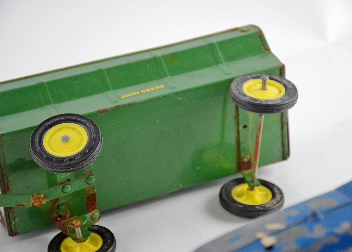 Vintage Ertl Die-Cast John Deere and Ford Tractors