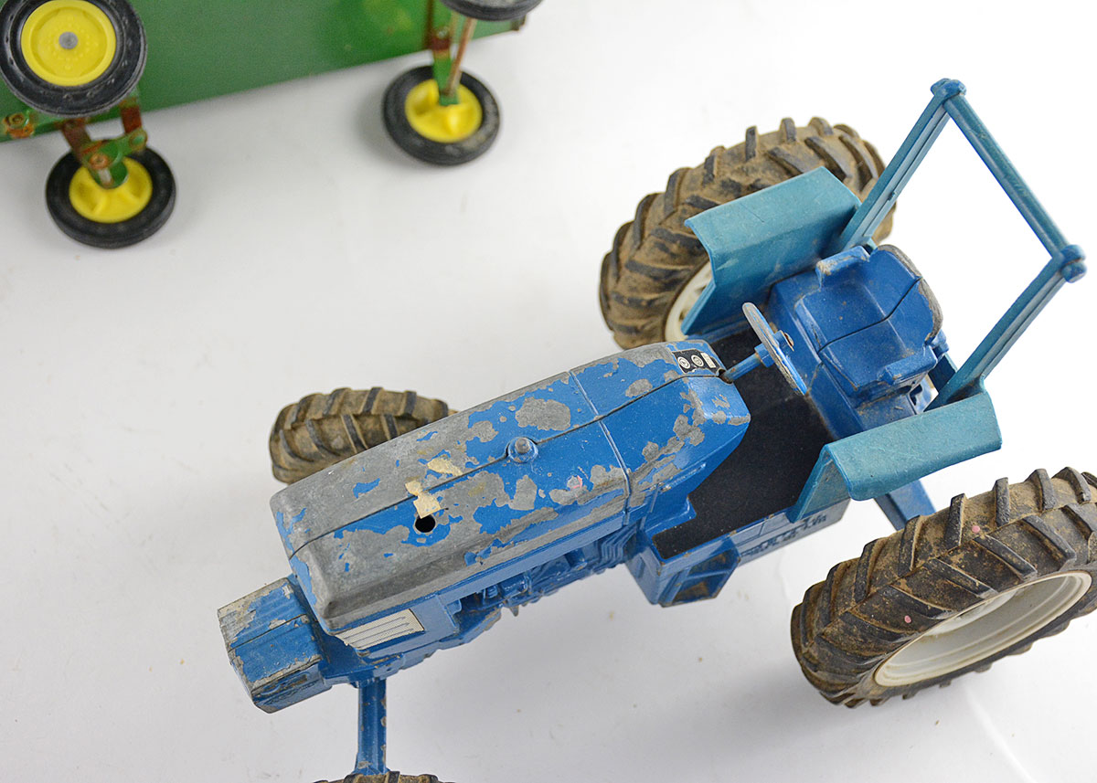 Vintage Ertl Die-Cast John Deere and Ford Tractors