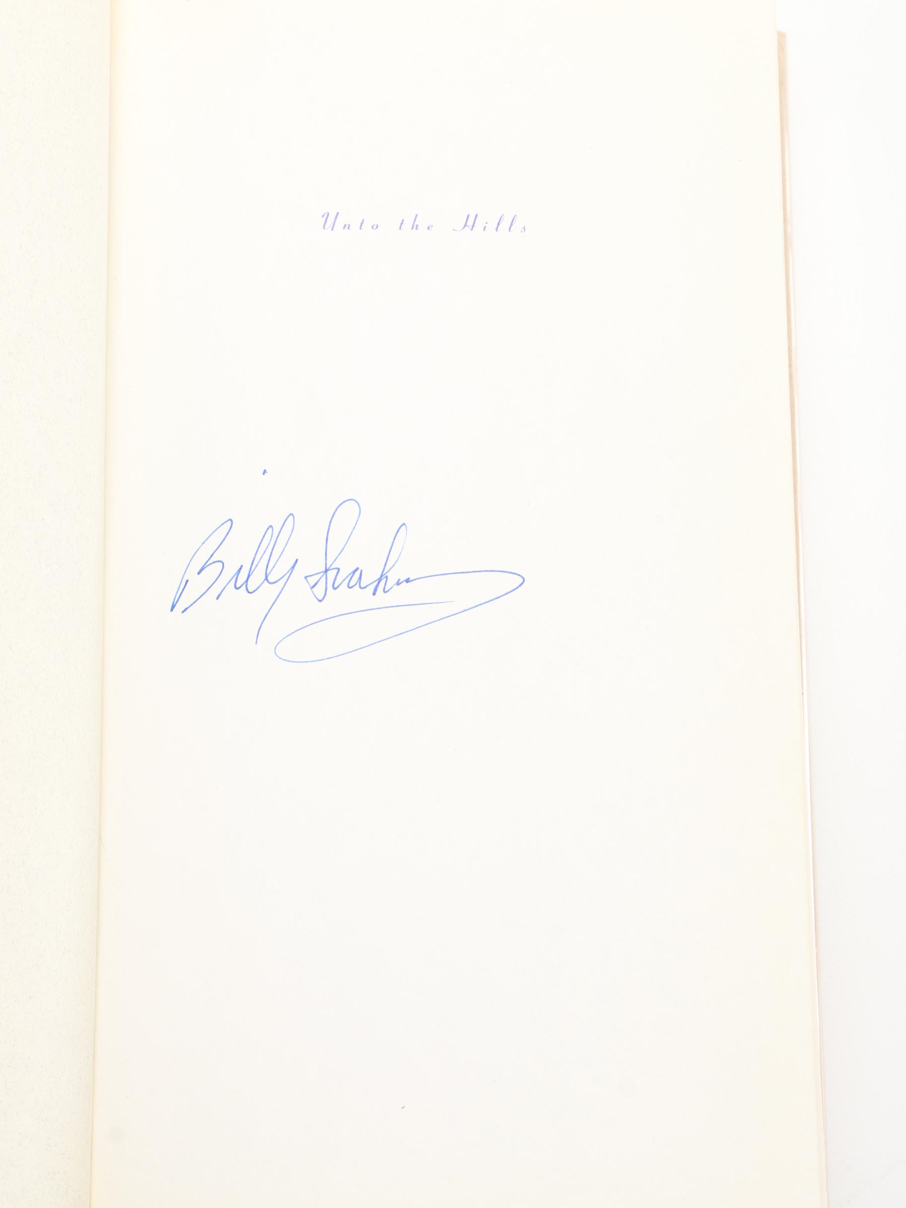 Signed Billy Graham Books