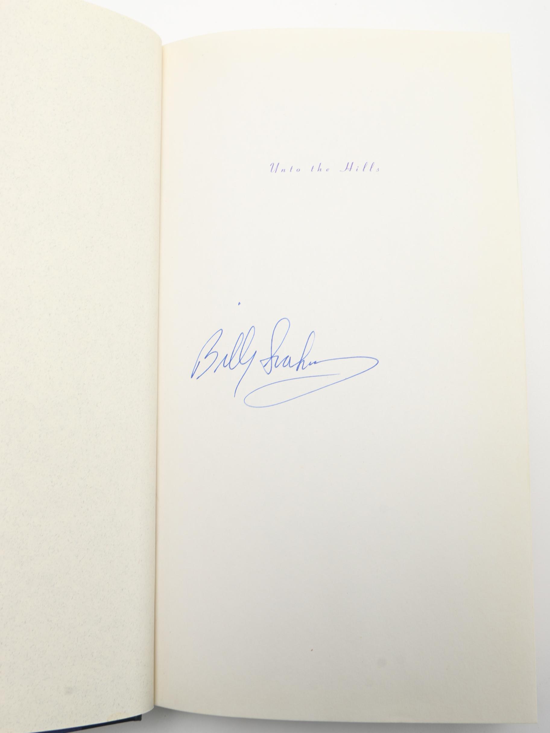 Signed Billy Graham Books