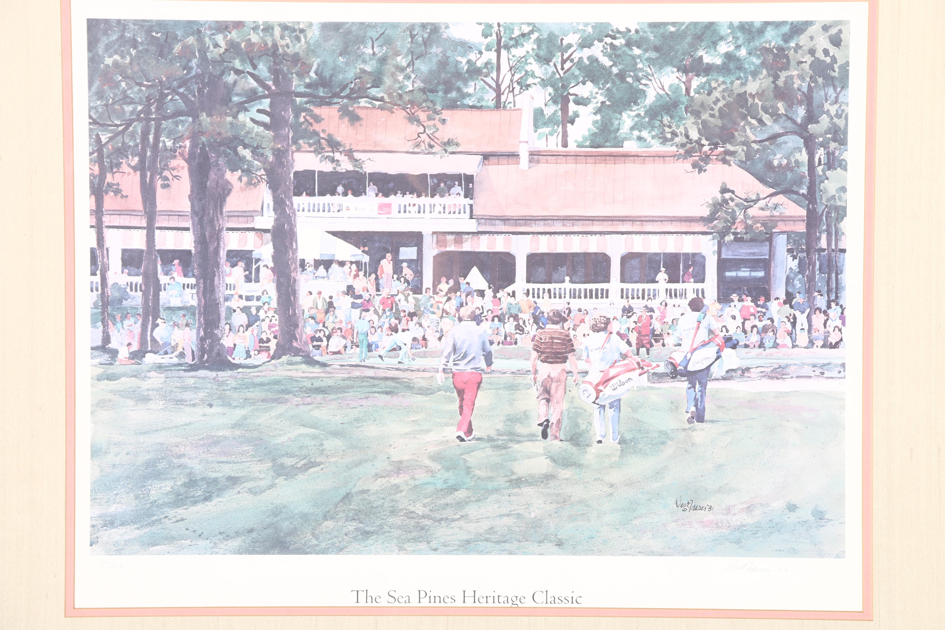West Fraser 1981 Offset Lithograph "The Sea Pines Heritage Classic"