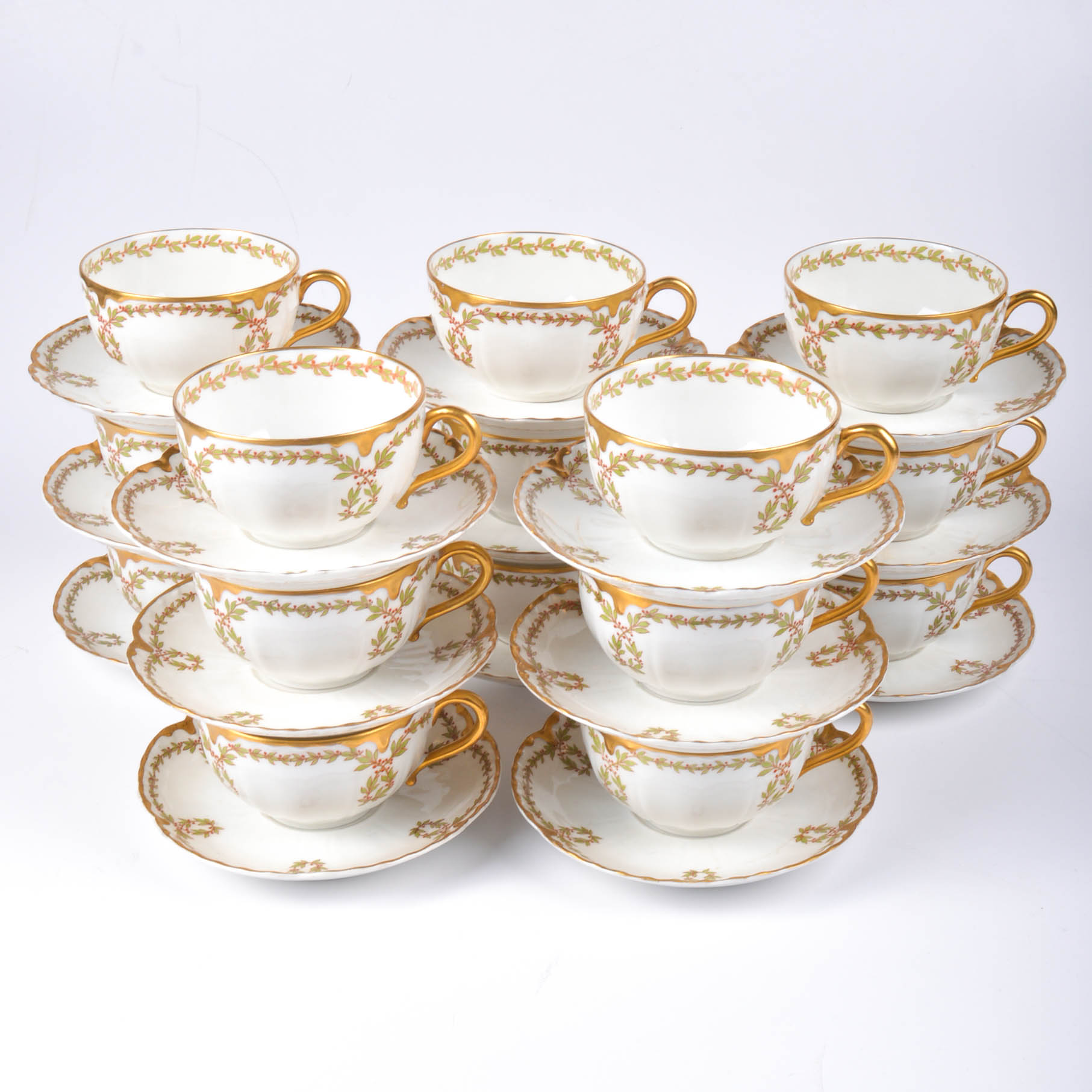 Generous Set of Pre-1930s Haviland Limoges China