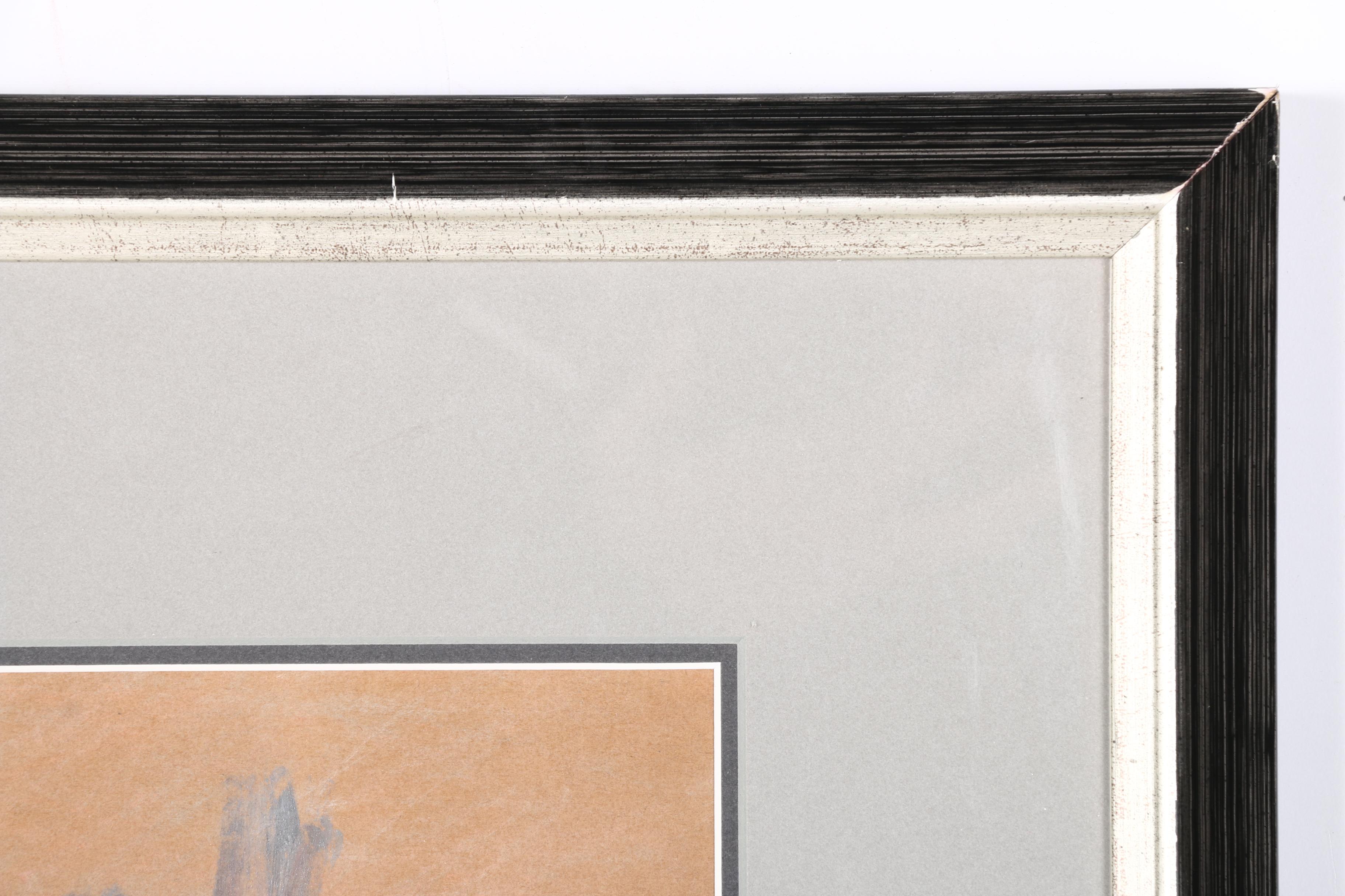 Frank J. Hoban 1957 Gouache on Paper "The City, Chicago"