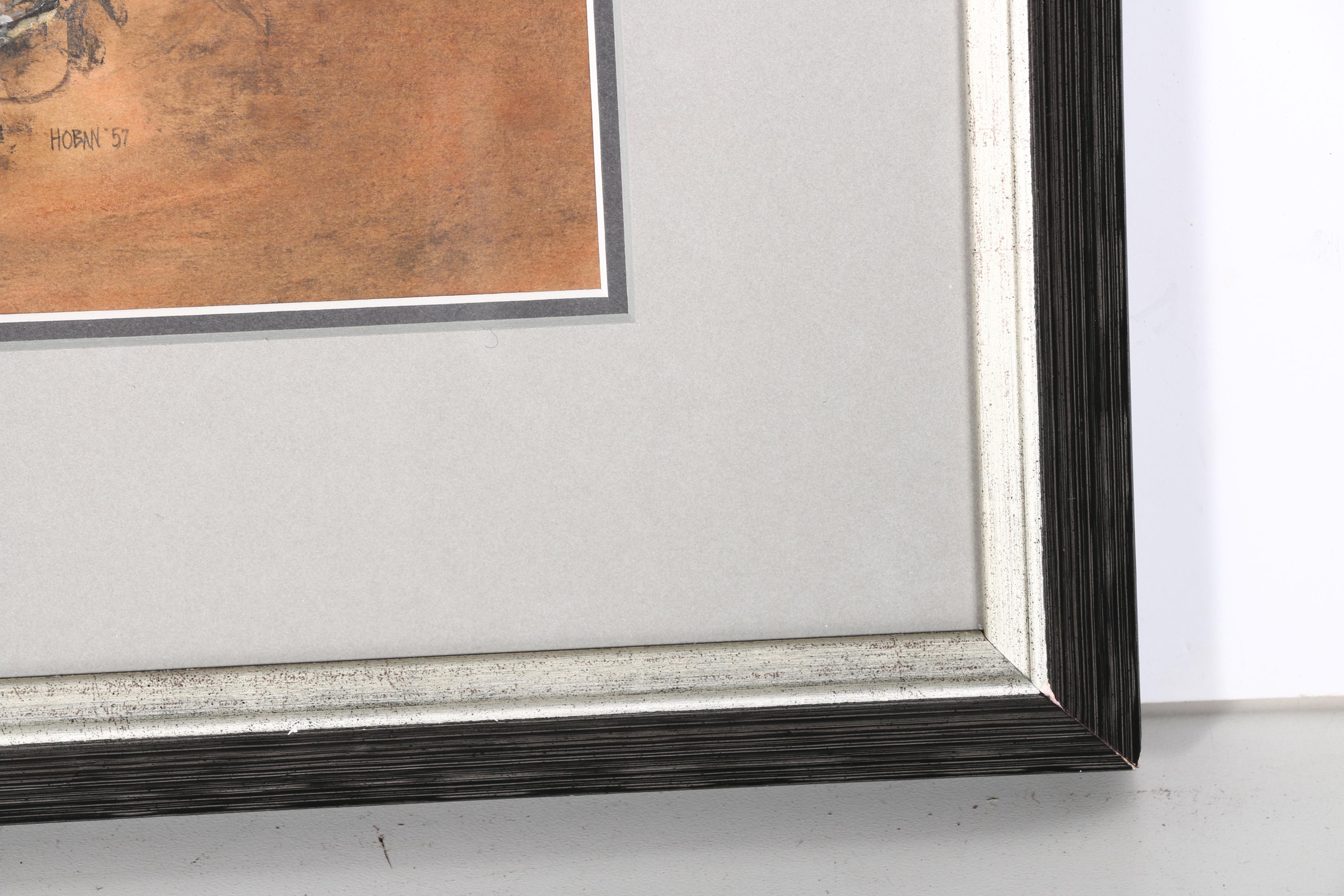 Frank J. Hoban 1957 Gouache on Paper "The City, Chicago"