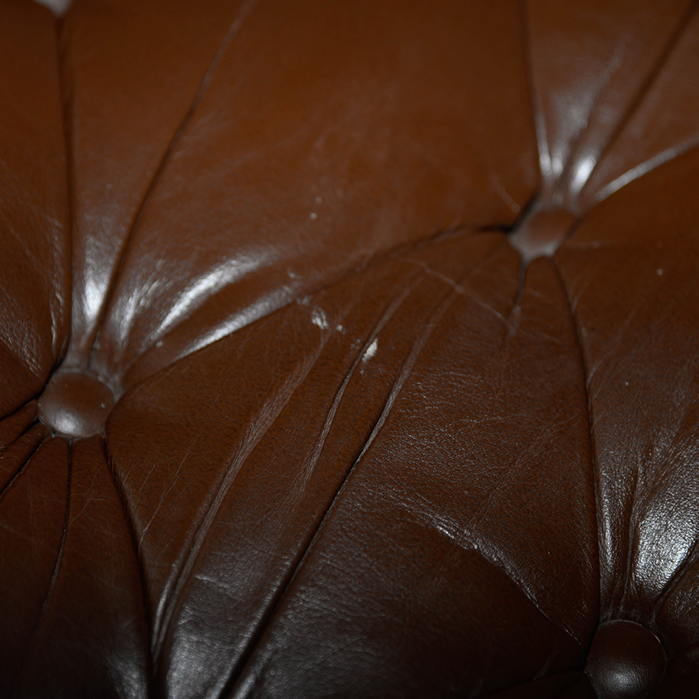 Brown Leather Rocking Chair