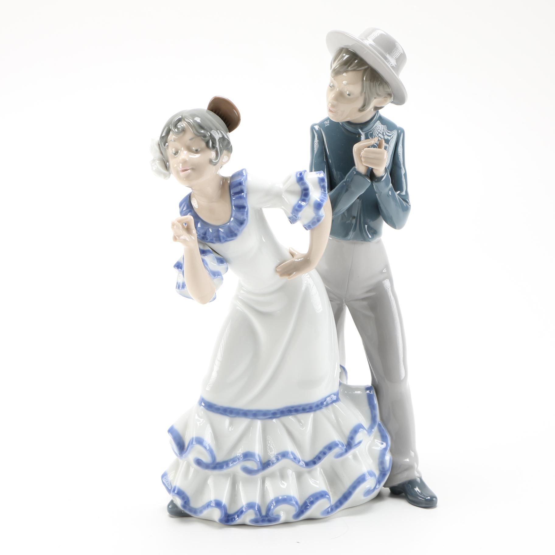 Nao by Lladró Dancing Couple Porcelain Figurine