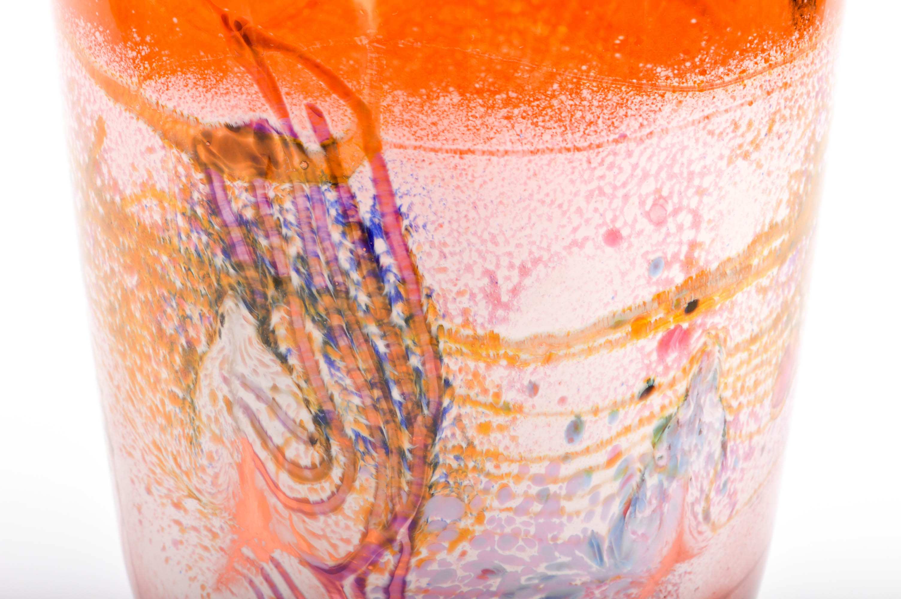 Earl O. James Art Glass Vase