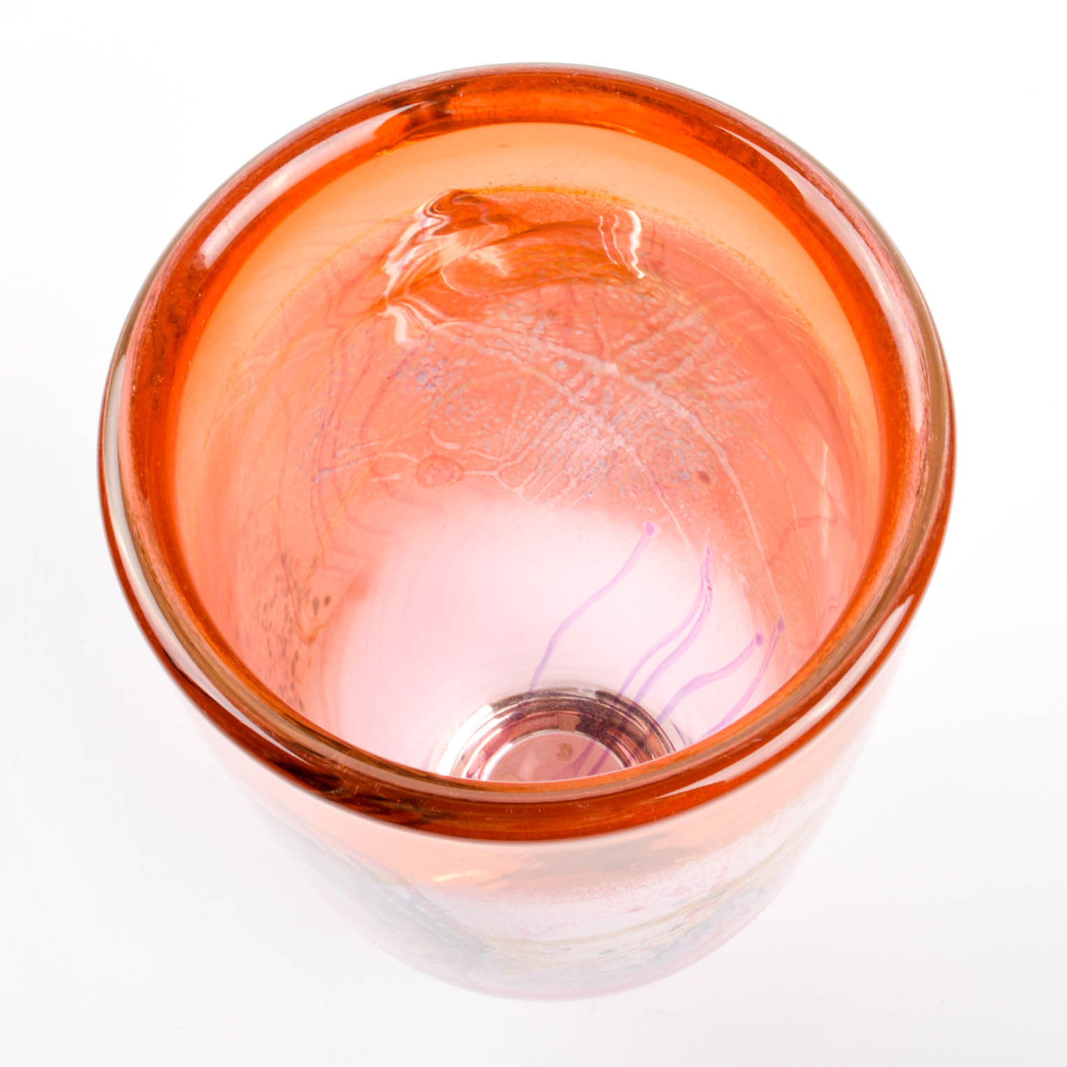 Earl O. James Art Glass Vase