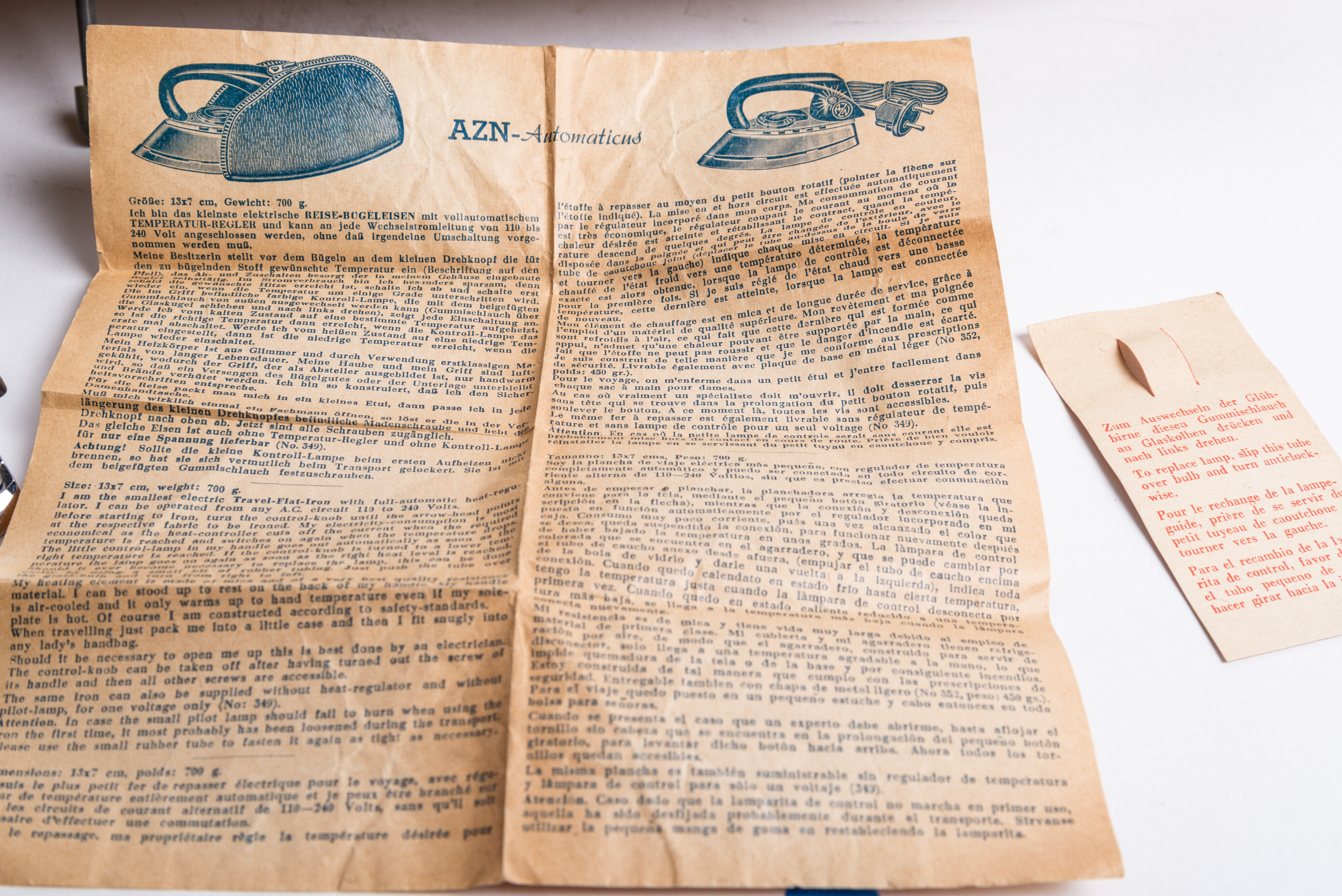 Vintage Iron and Ironing Board