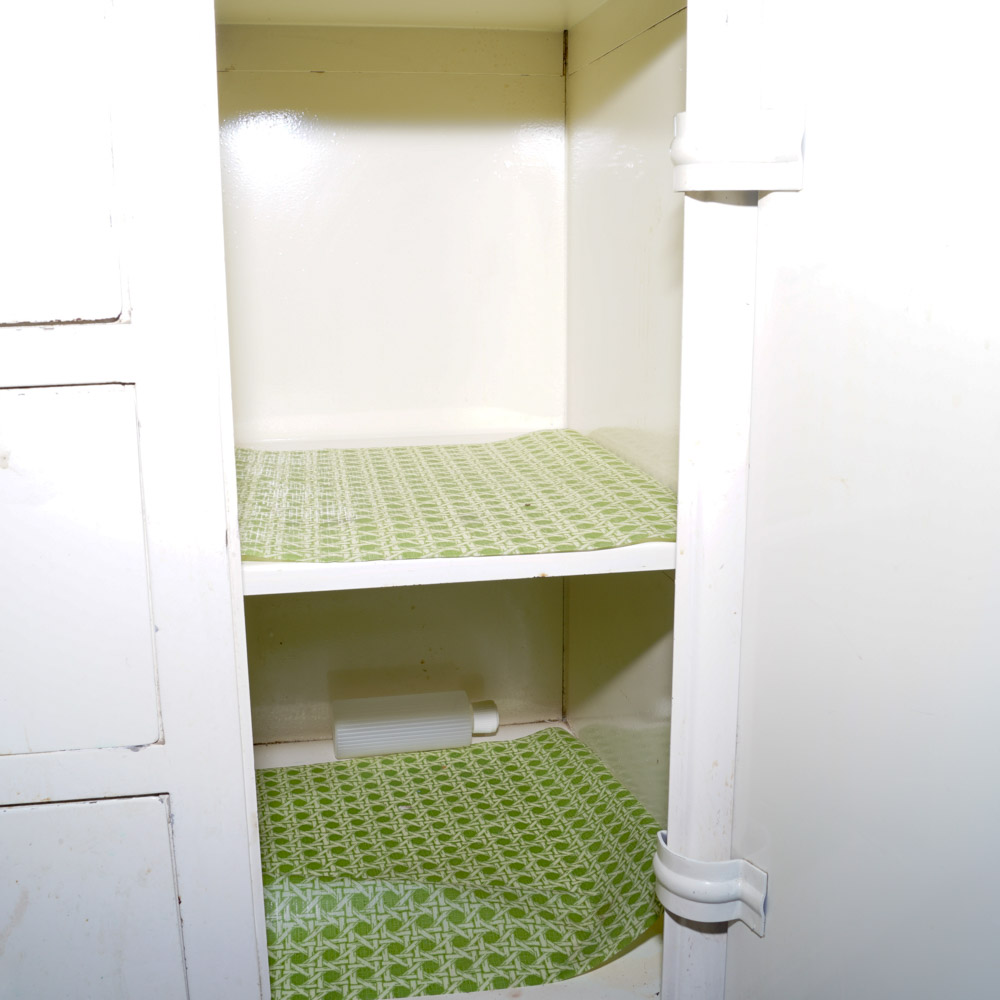 Vintage White Metal Medicine Cabinet