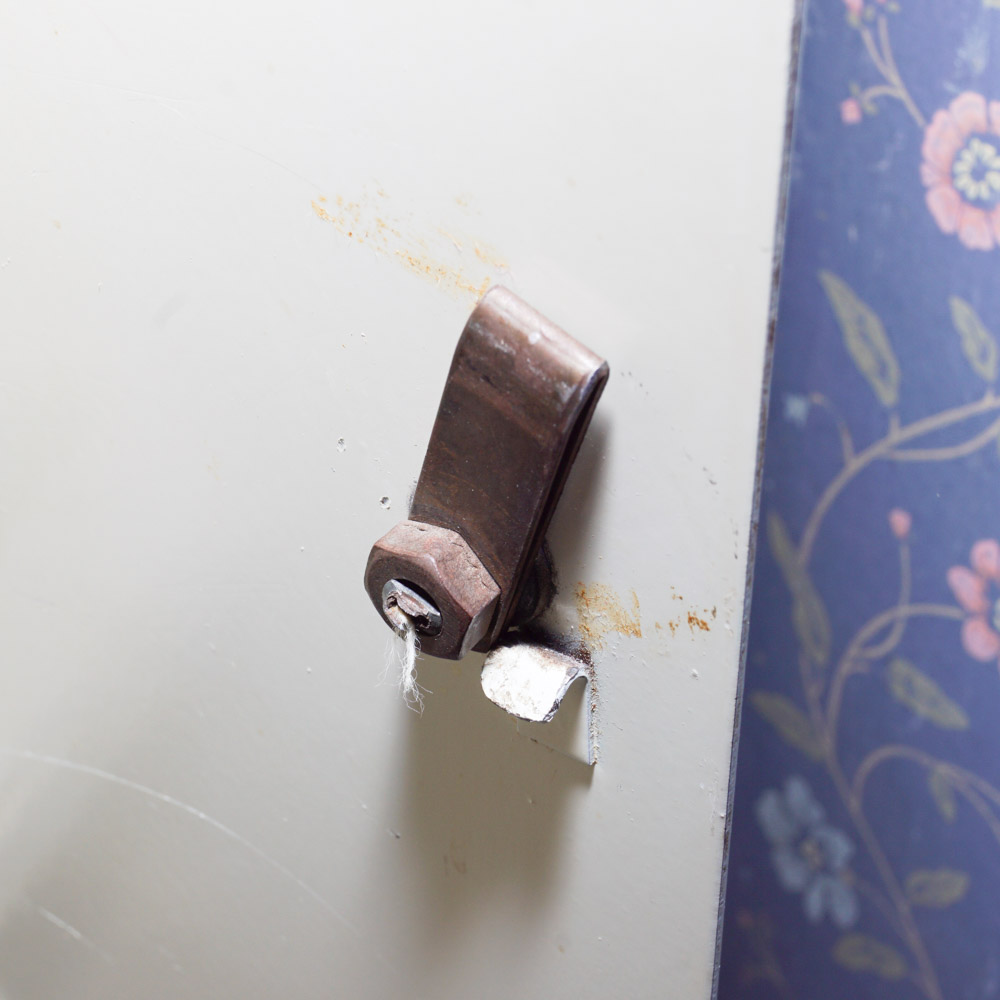 Vintage White Metal Medicine Cabinet