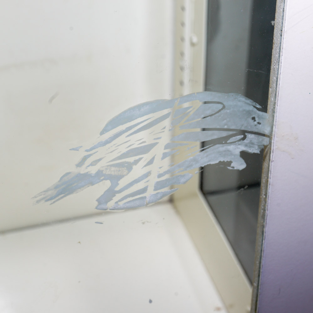 Vintage White Metal Medicine Cabinet