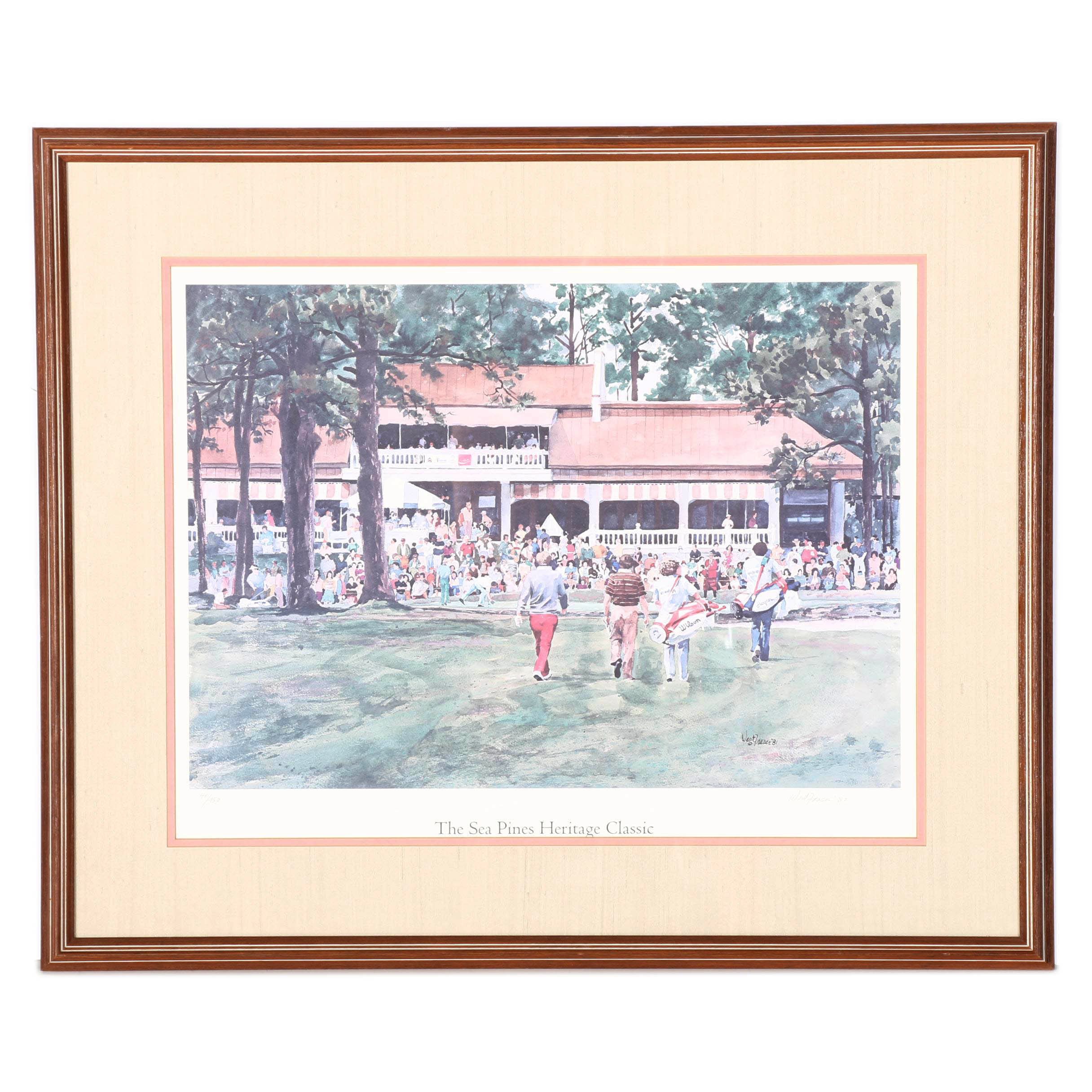 West Fraser 1981 Offset Lithograph "The Sea Pines Heritage Classic"
