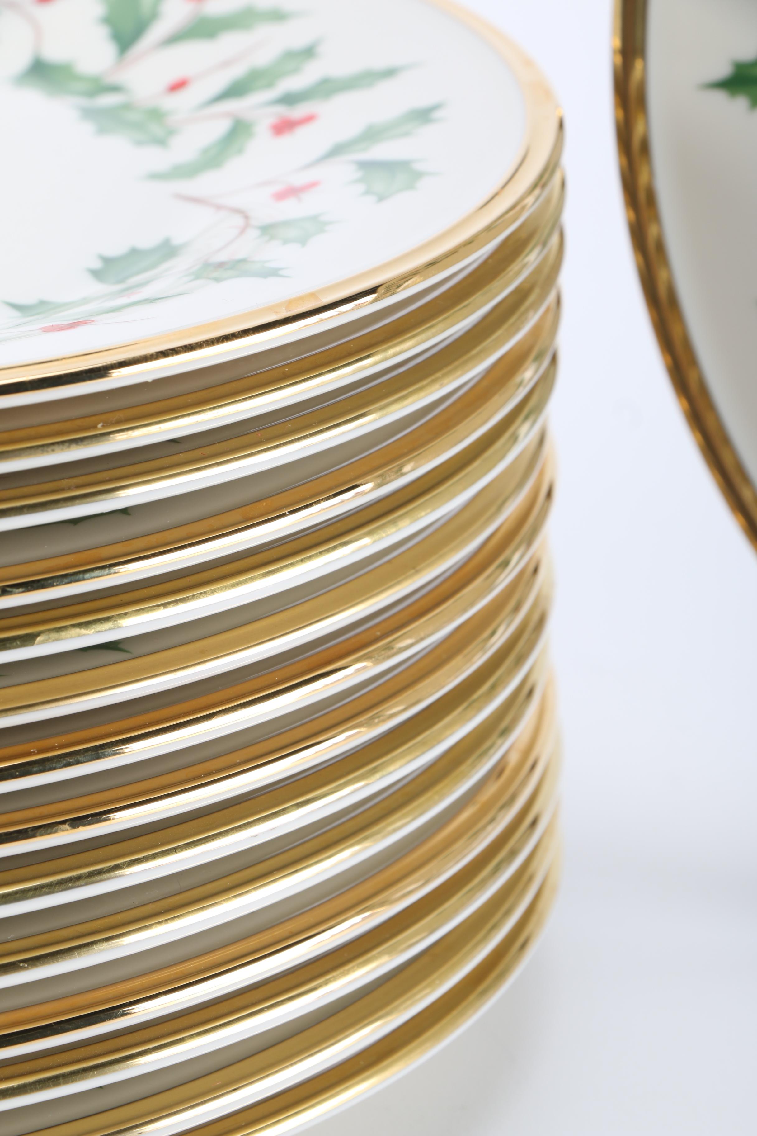 Lenox "Holiday" Dinner Plates