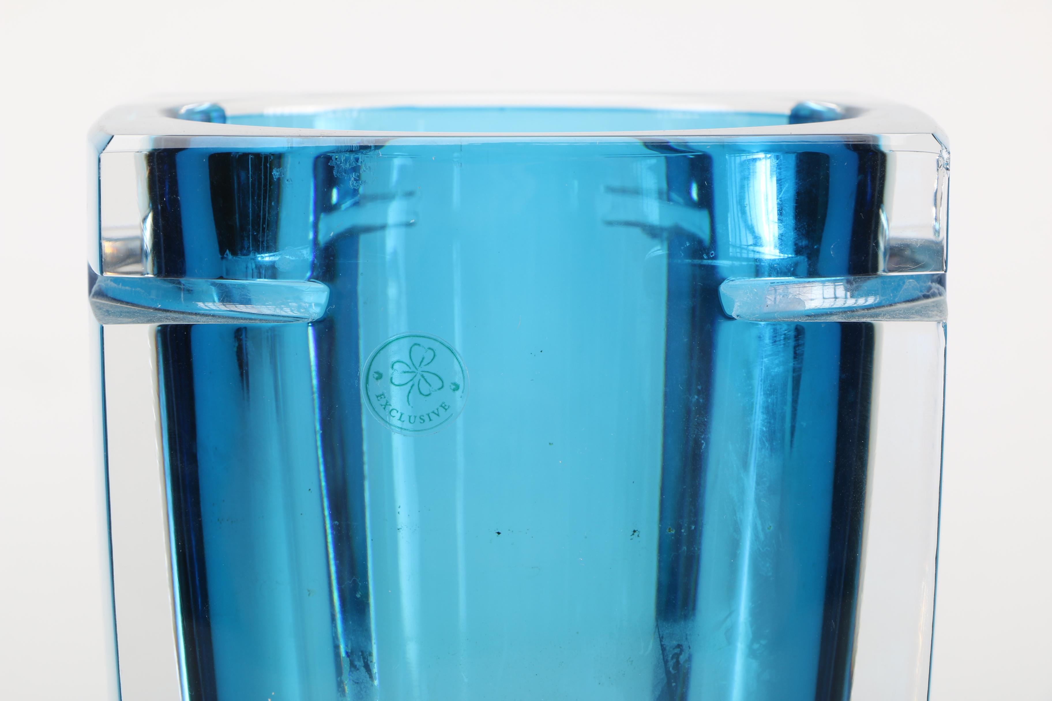 2005 Waterford "Metra-Turquoise" Vase