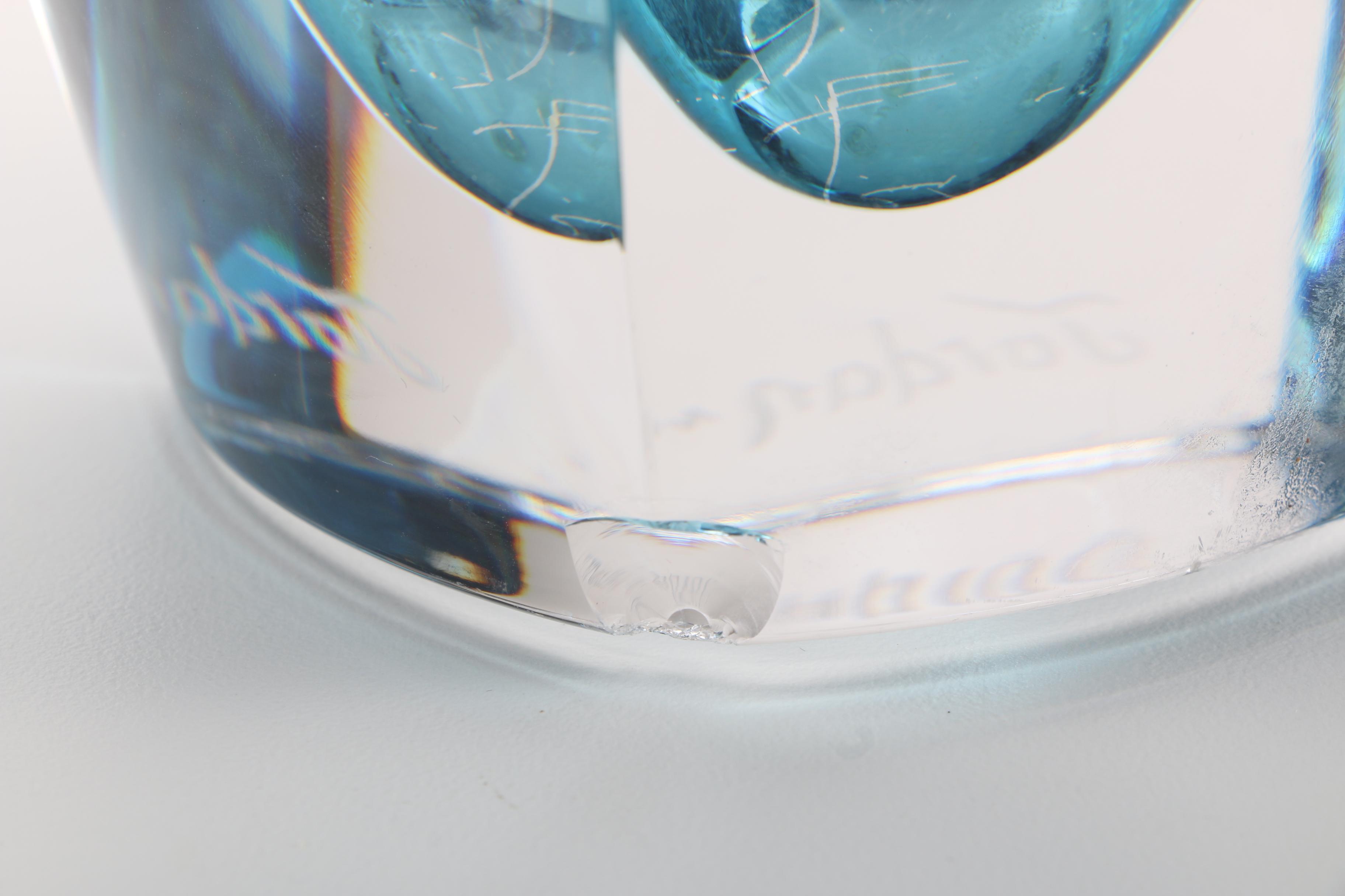 2005 Waterford "Metra-Turquoise" Vase