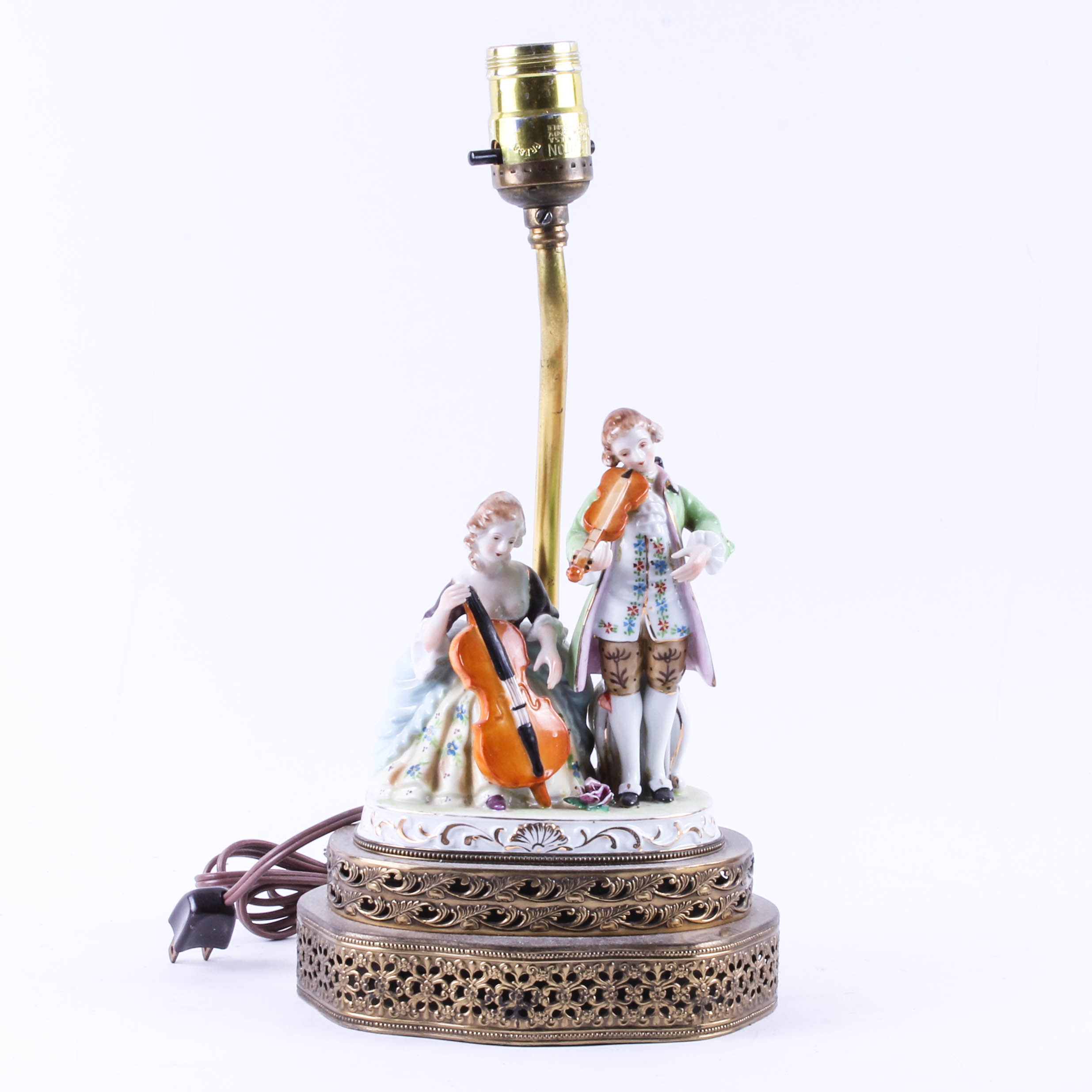 Group of French Porcelain Figural Lamps