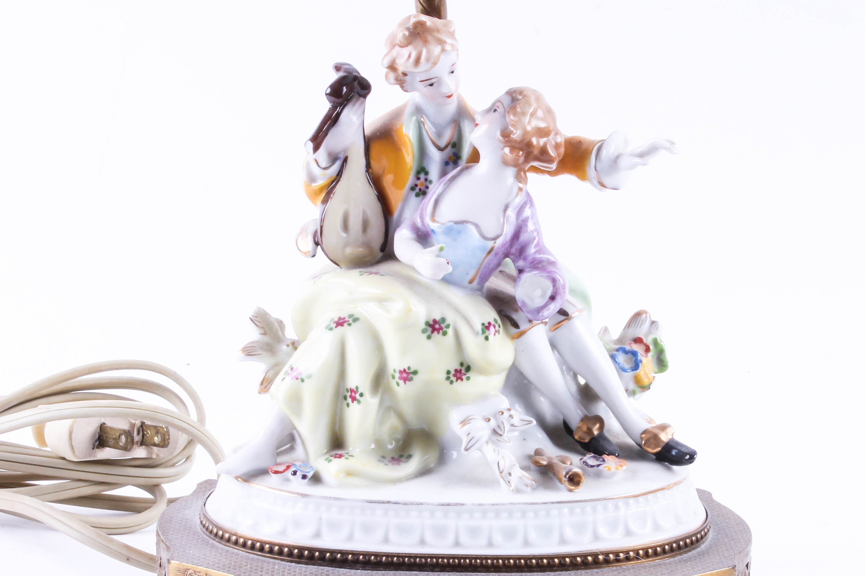 Group of French Porcelain Figural Lamps