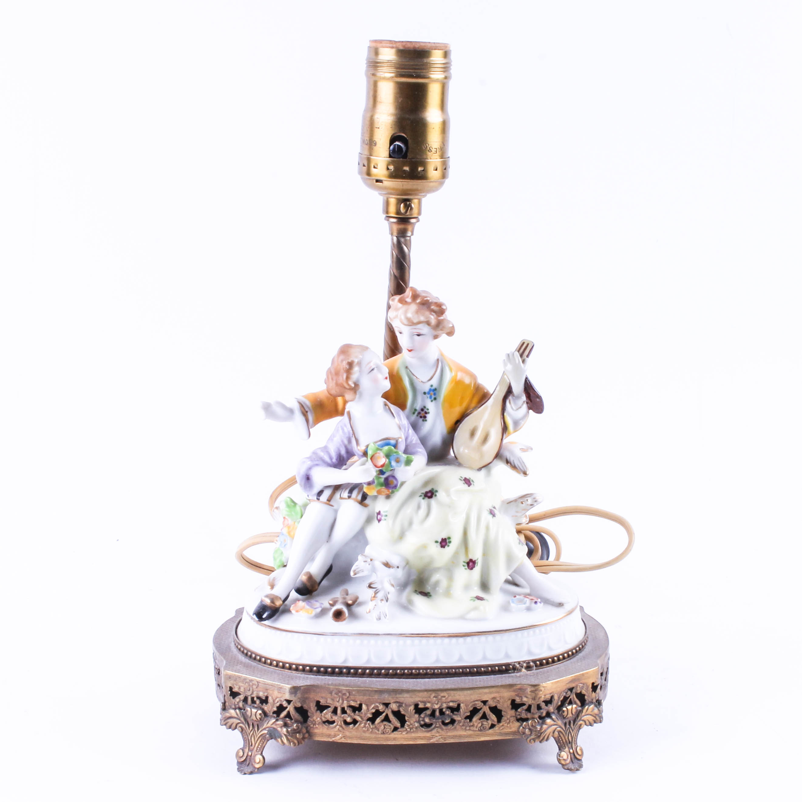 Group of French Porcelain Figural Lamps