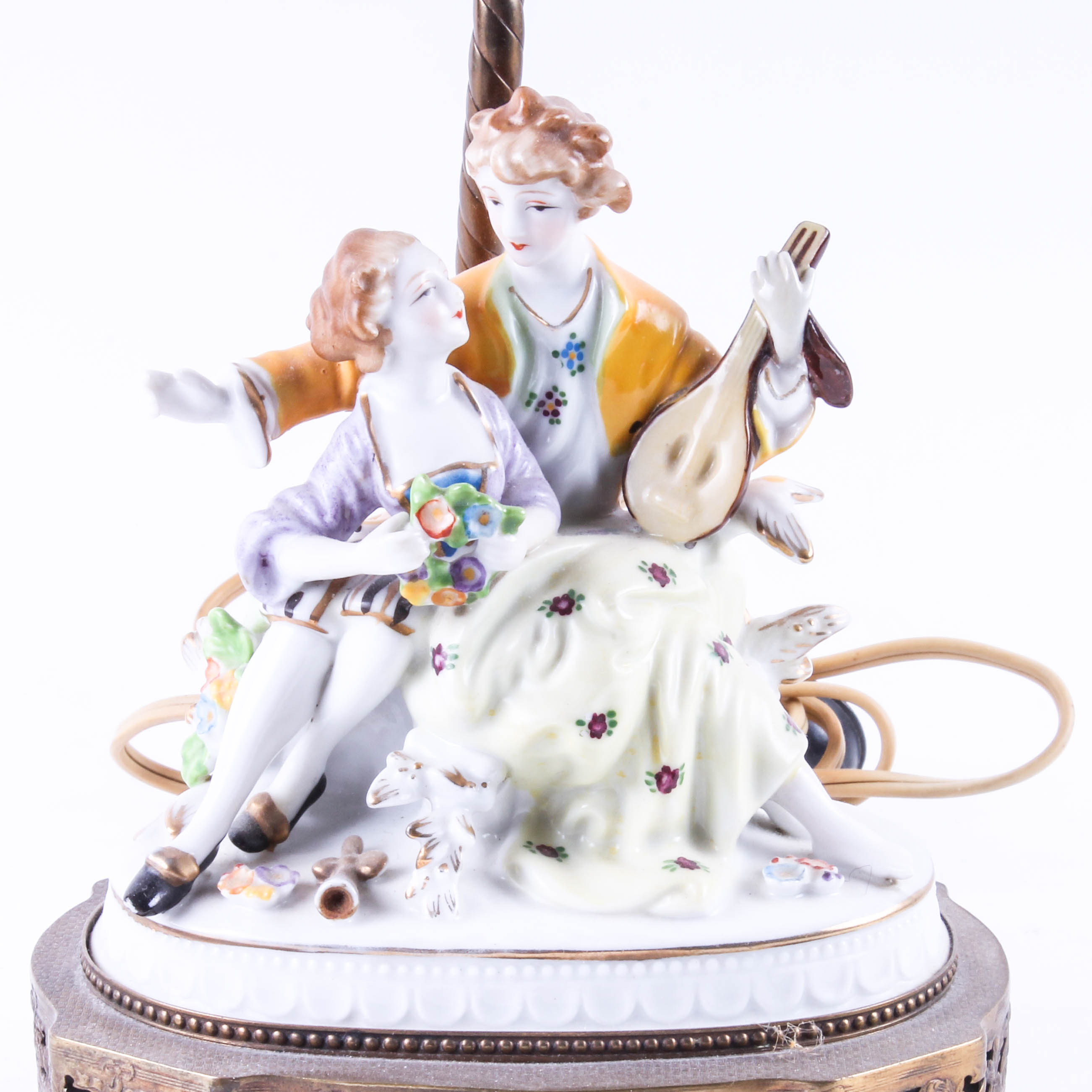 Group of French Porcelain Figural Lamps