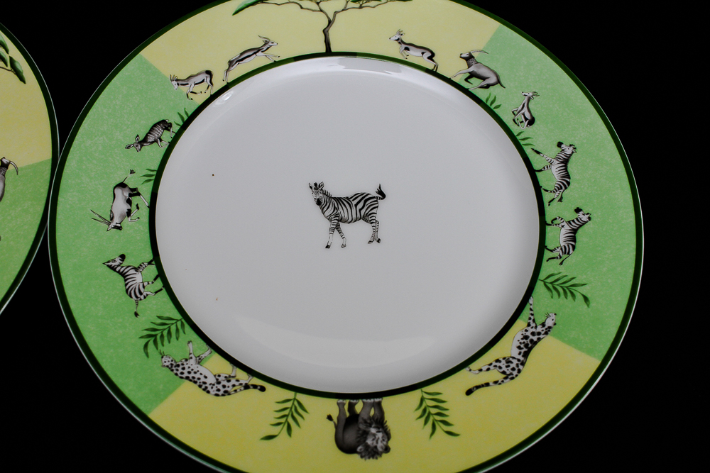 Hermes Africa Porcelain Animal Plates