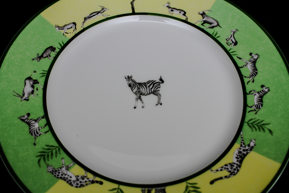 Hermes Africa Porcelain Animal Plates