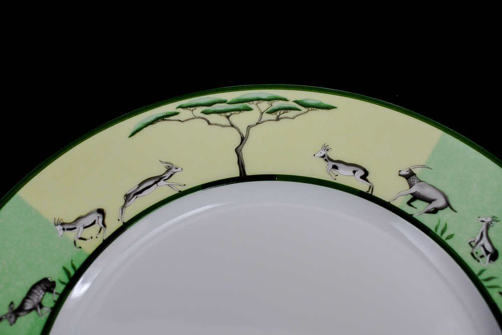 Hermes Africa Porcelain Animal Plates