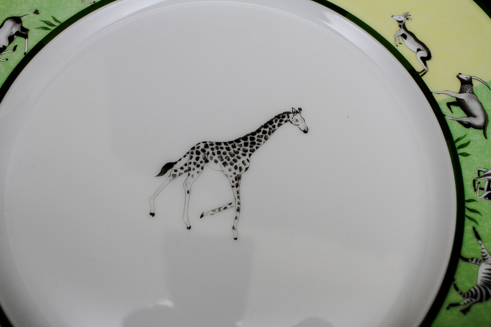 Hermes Africa Porcelain Animal Plates