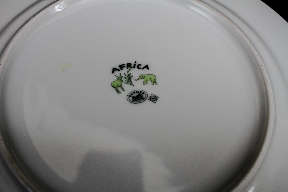 Hermes Africa Porcelain Animal Plates