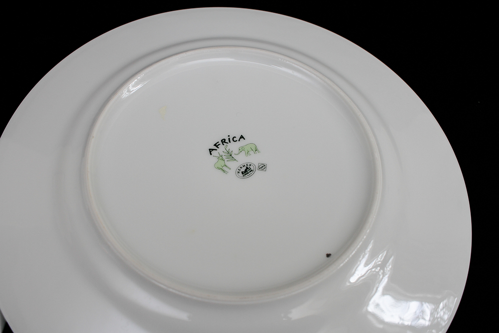 Hermes Africa Porcelain Animal Plates