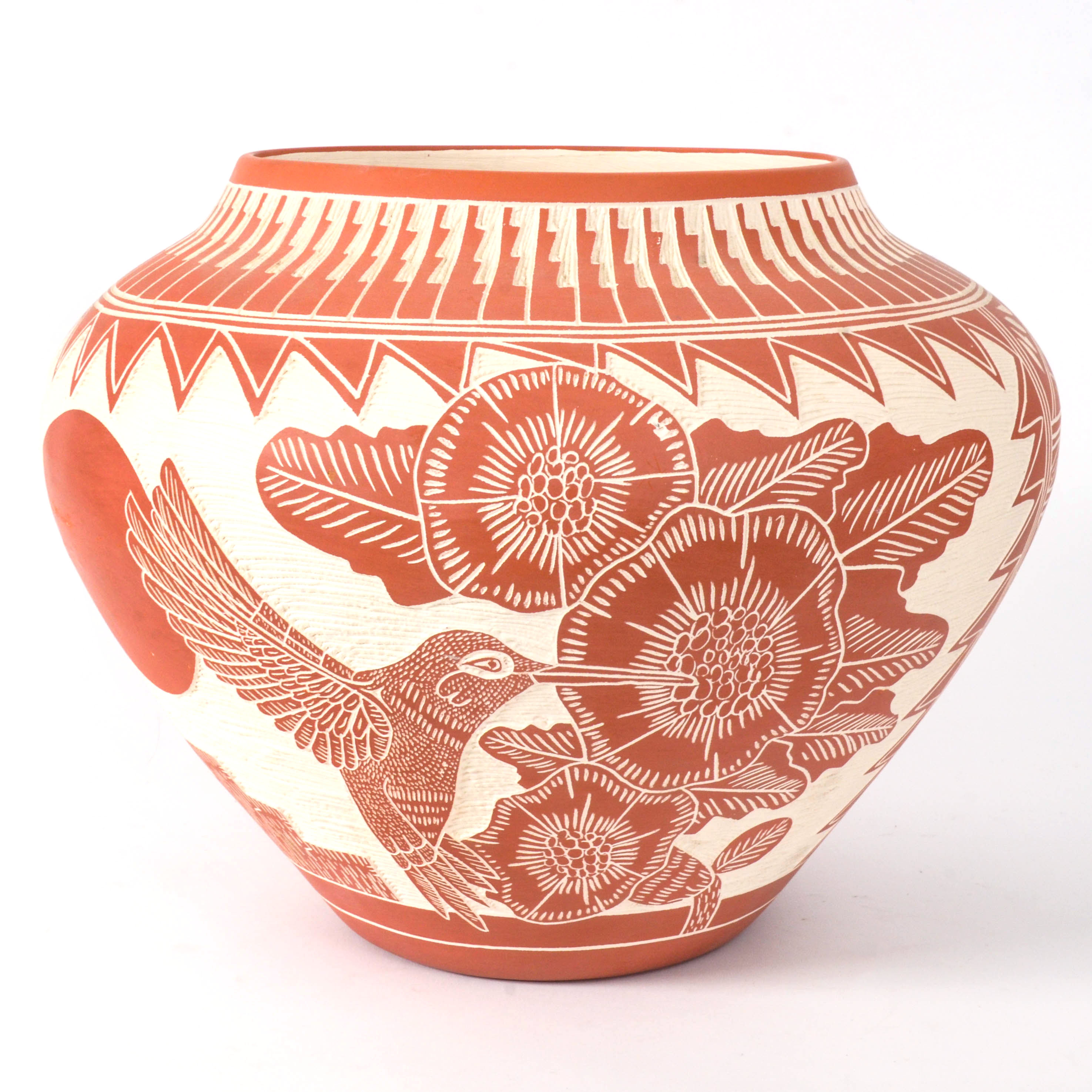 Acoma Pueblo Pottery Vessel by M&R Romero