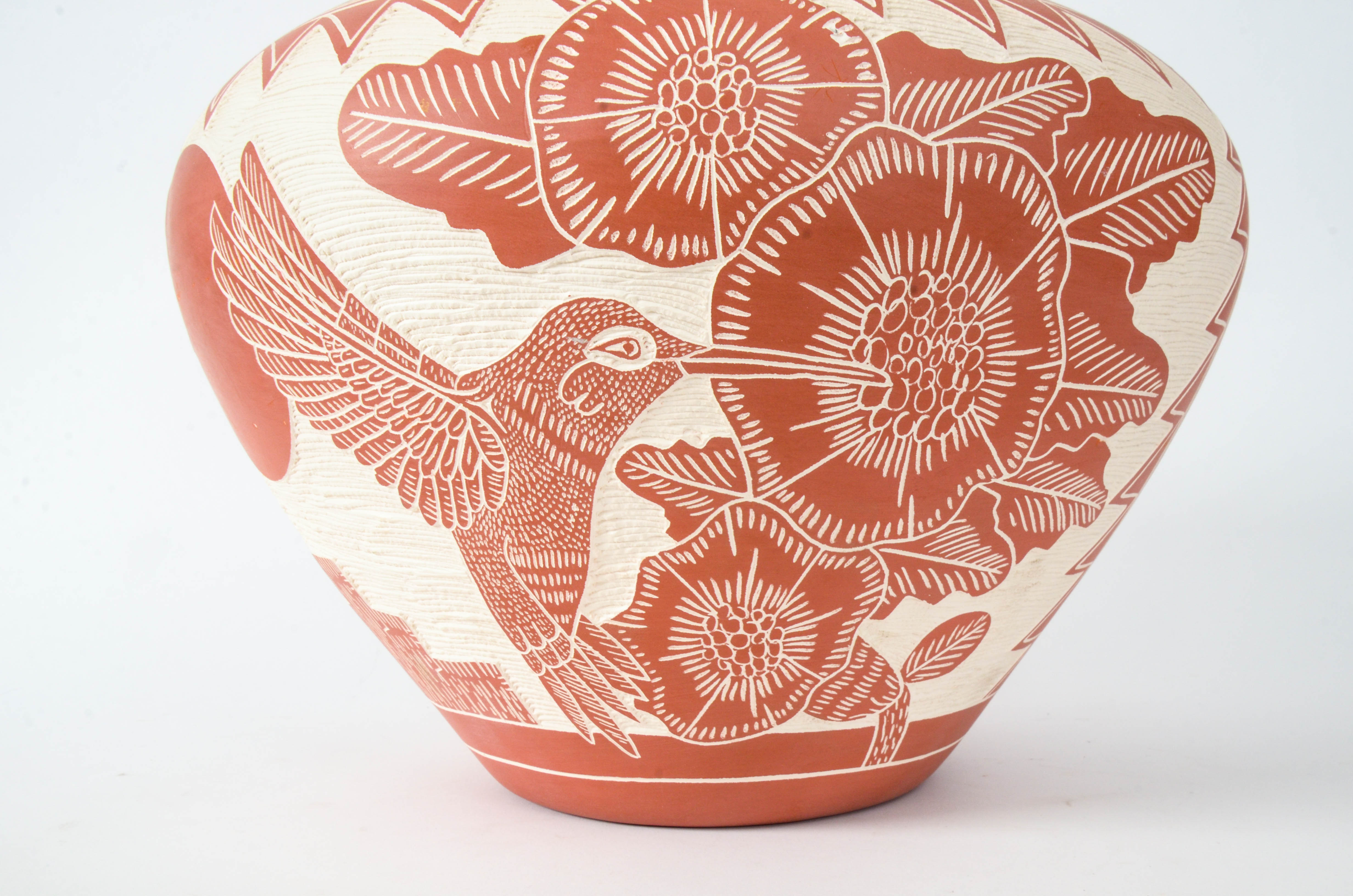 Acoma Pueblo Pottery Vessel by M&R Romero