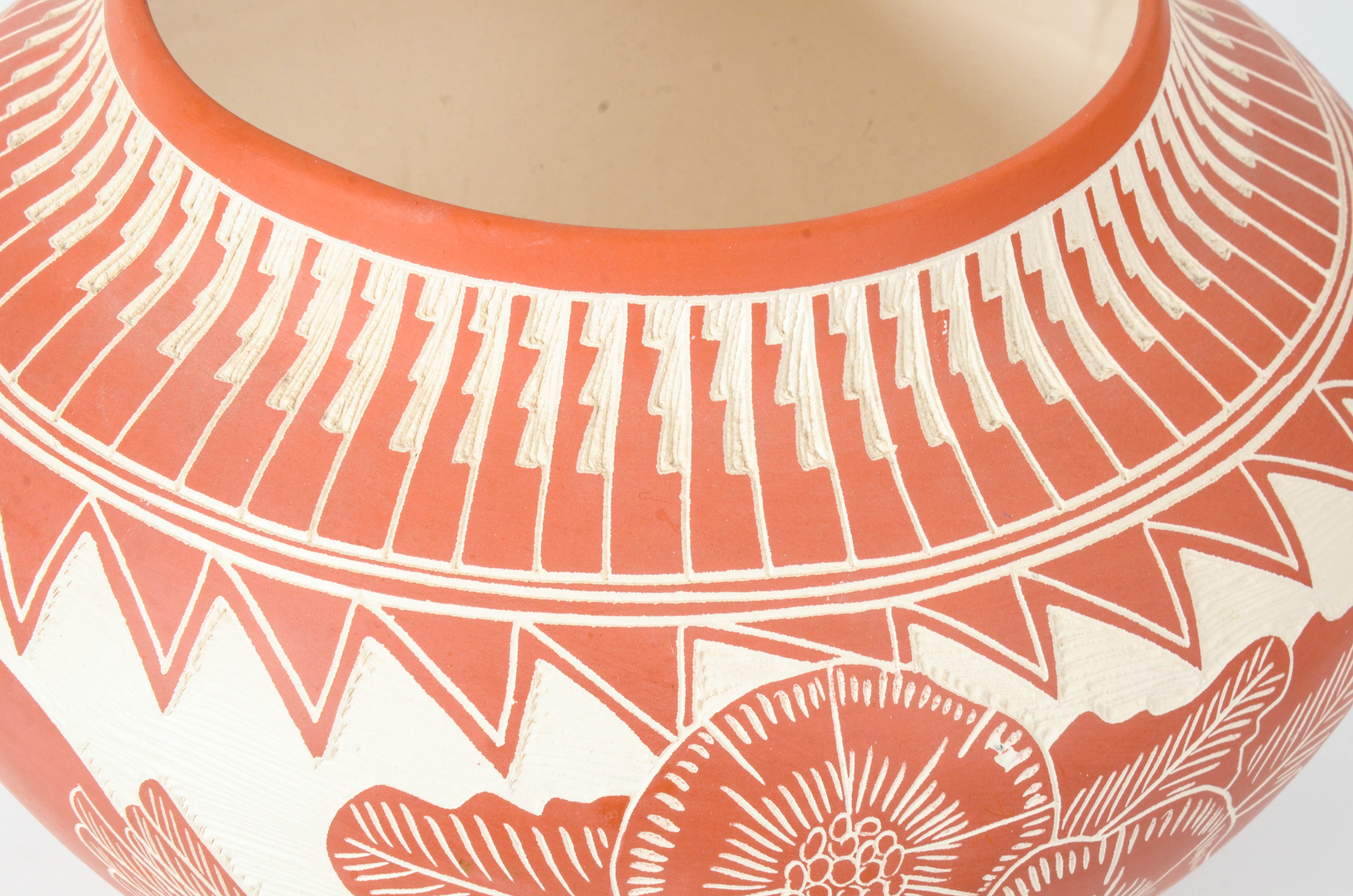 Acoma Pueblo Pottery Vessel by M&R Romero