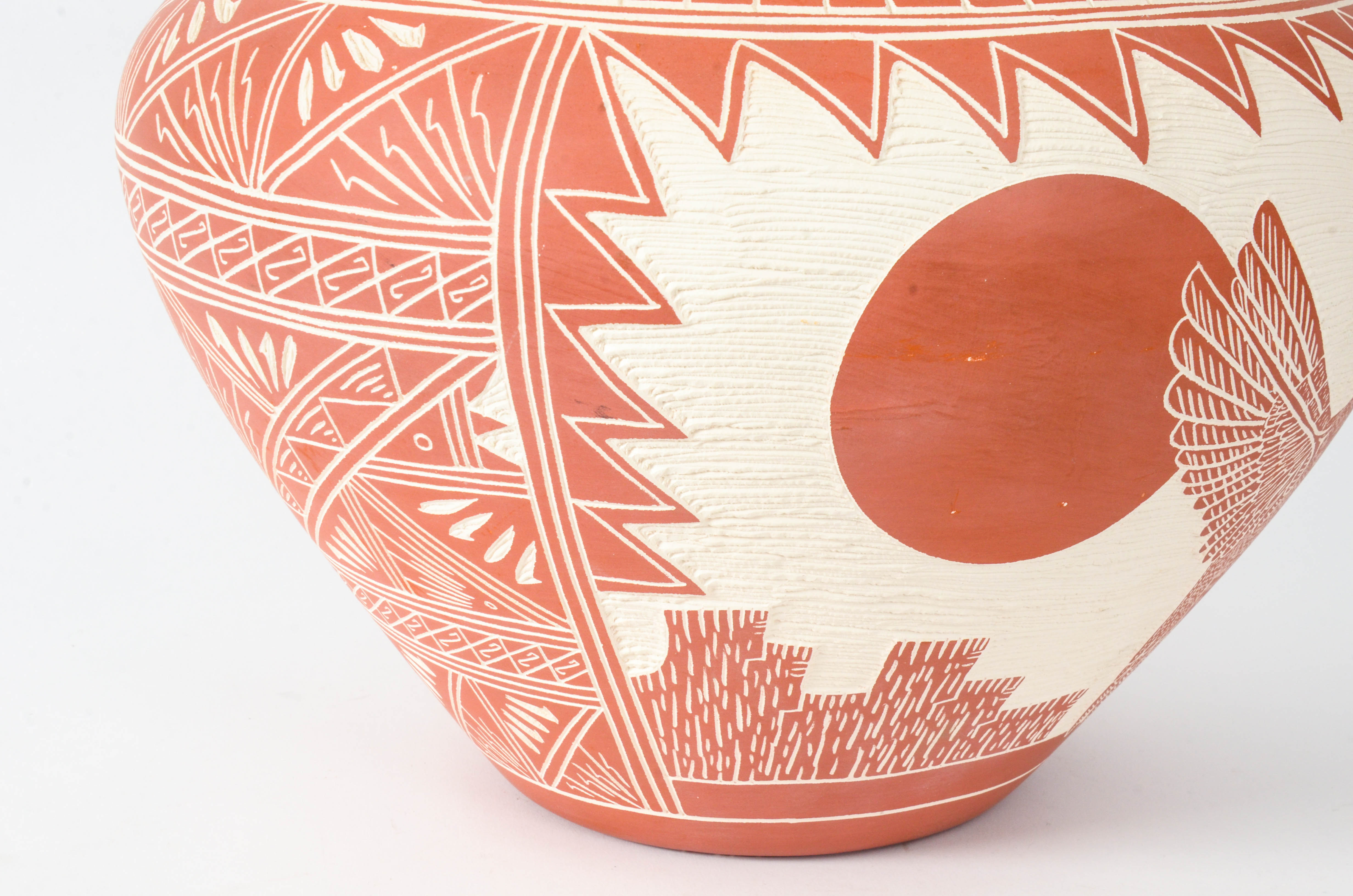 Acoma Pueblo Pottery Vessel by M&R Romero