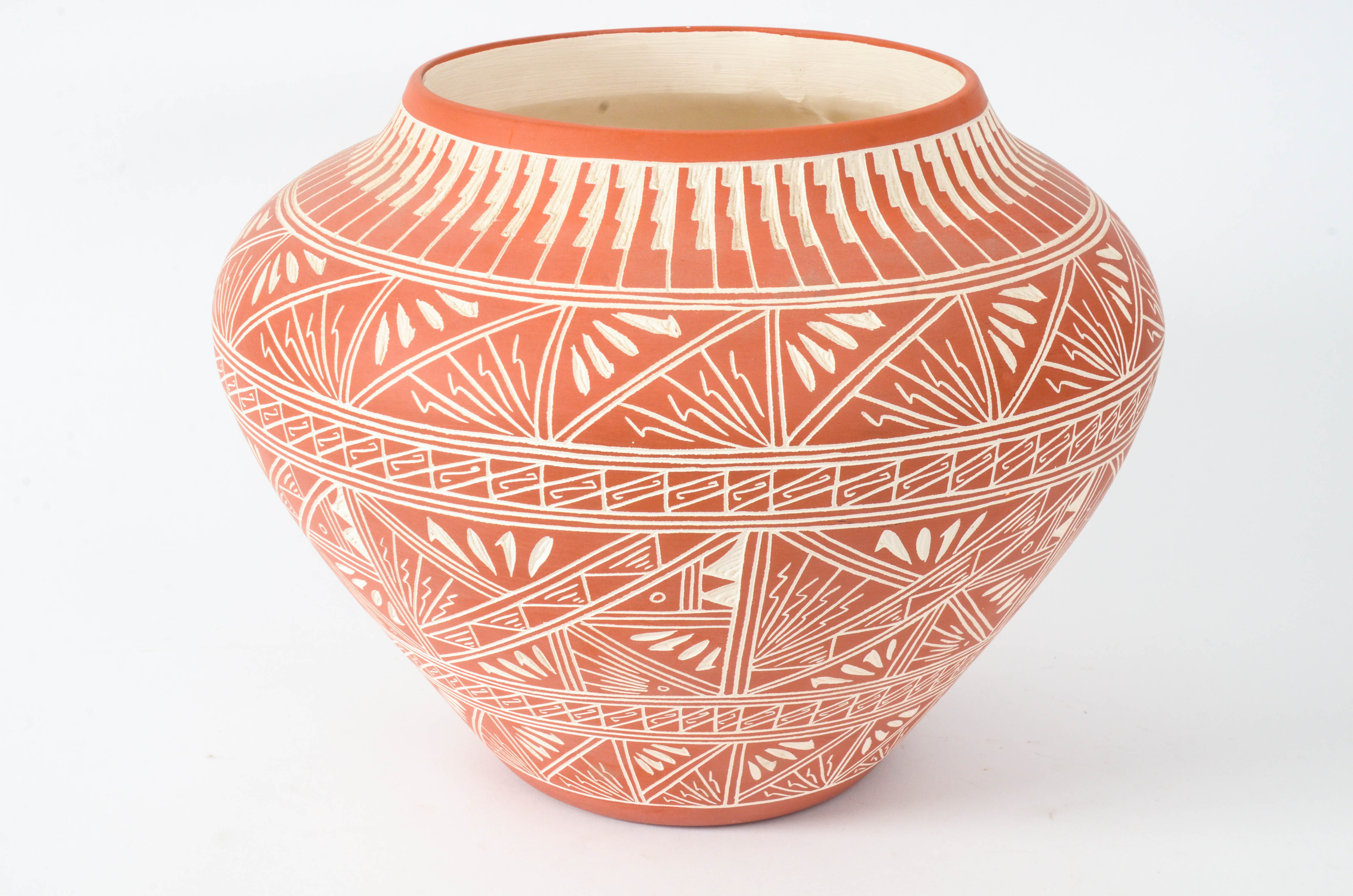 Acoma Pueblo Pottery Vessel by M&R Romero