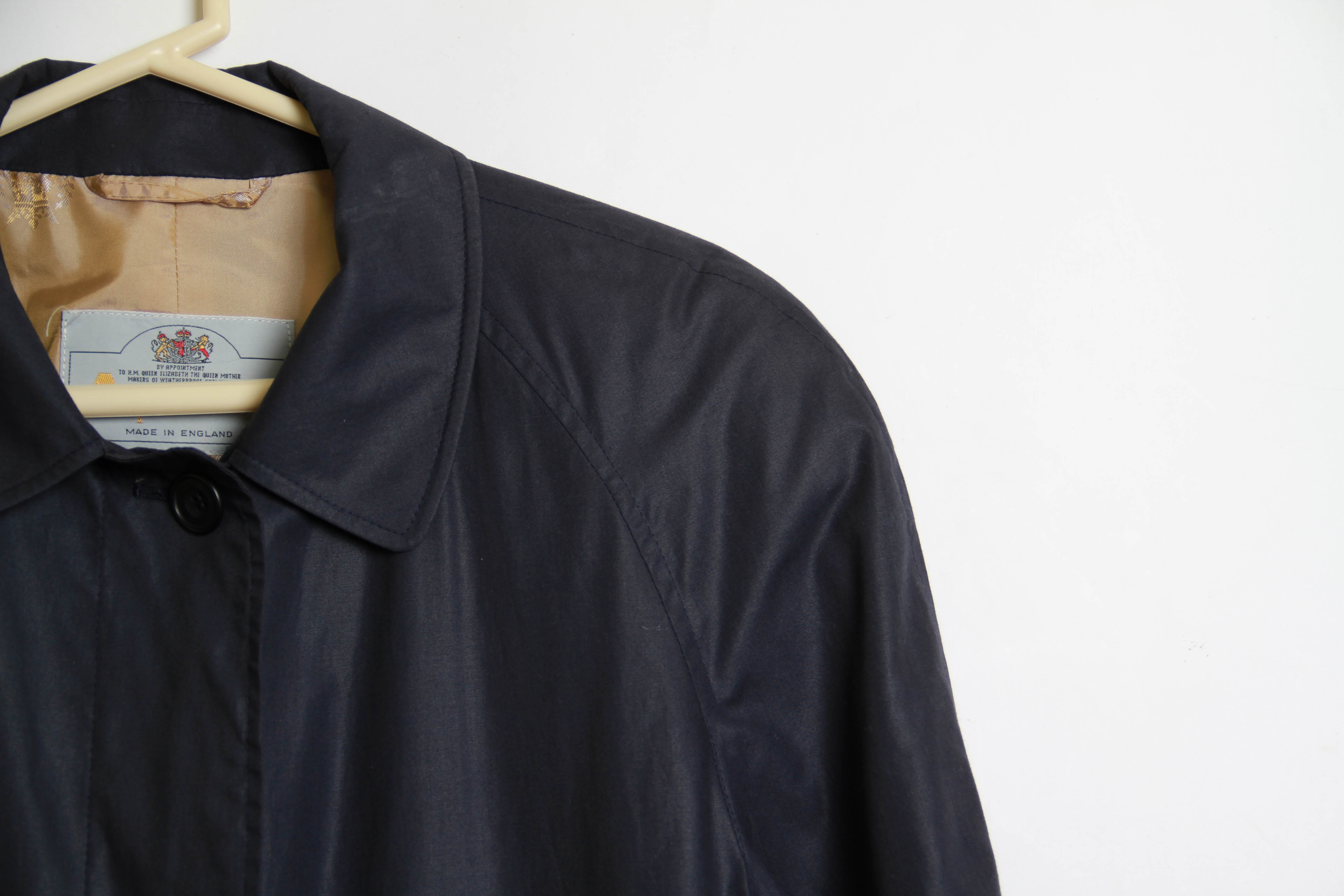 Aquascutum Vintage Black  Trench Coat