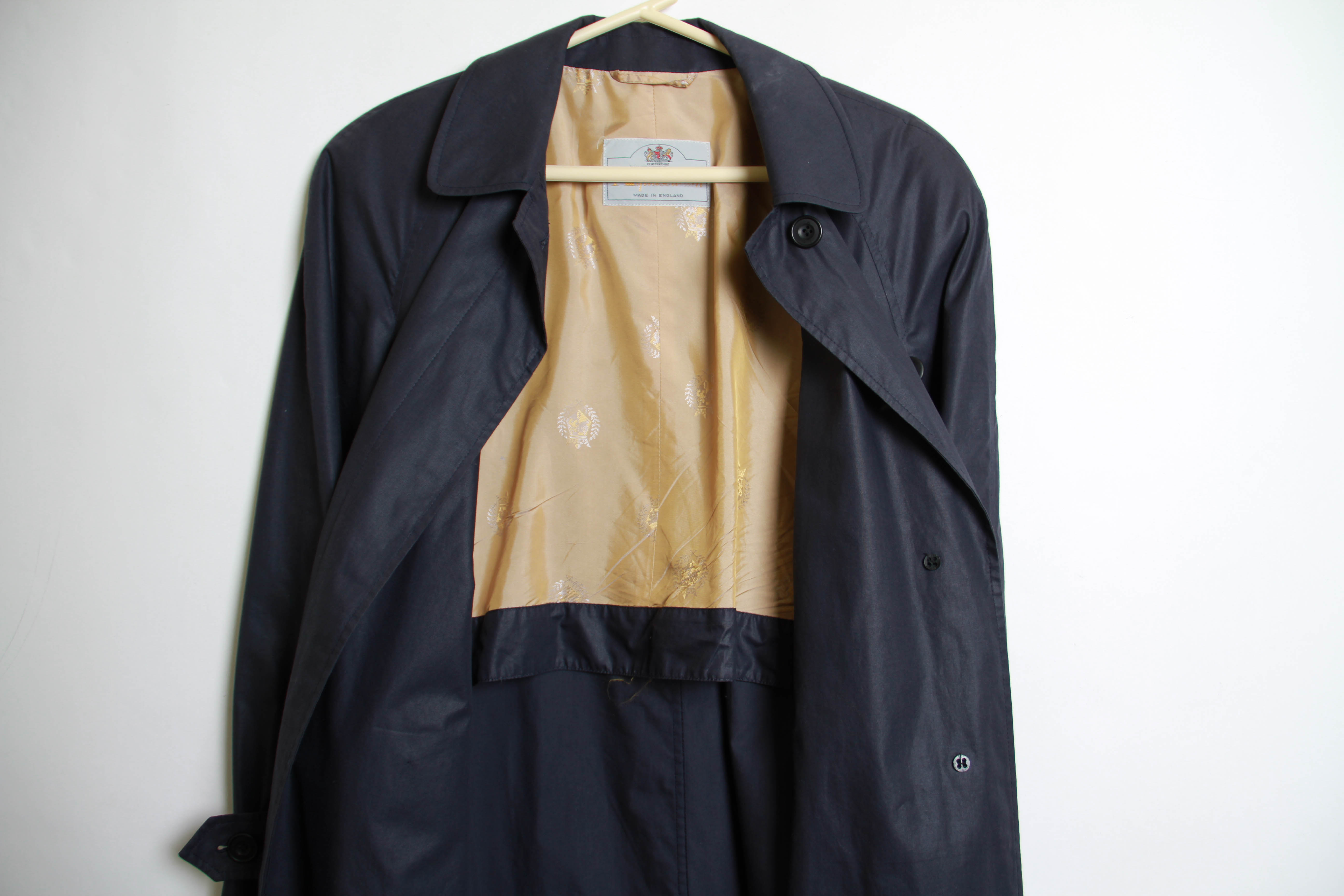 Aquascutum Vintage Black  Trench Coat