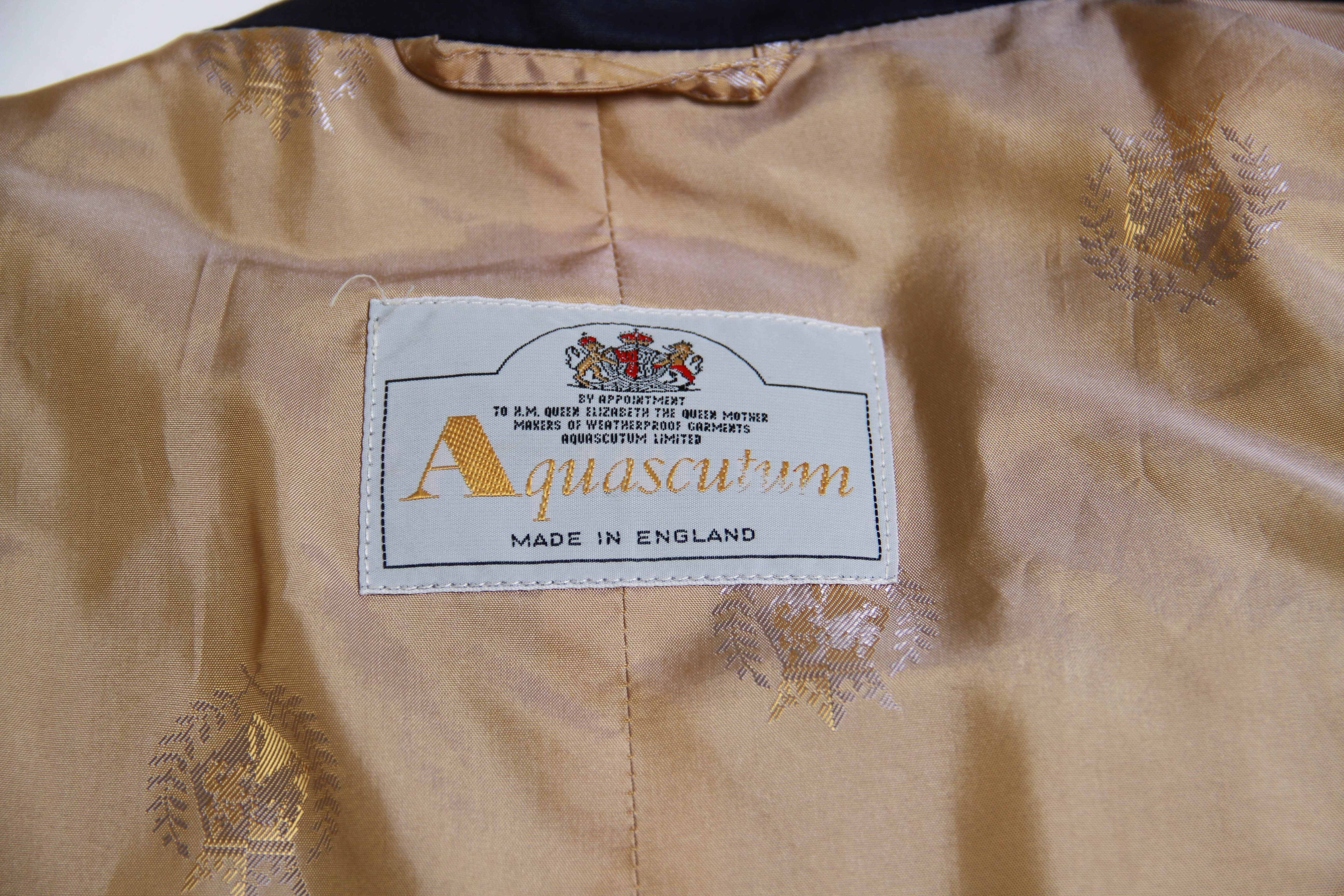 Aquascutum Vintage Black  Trench Coat