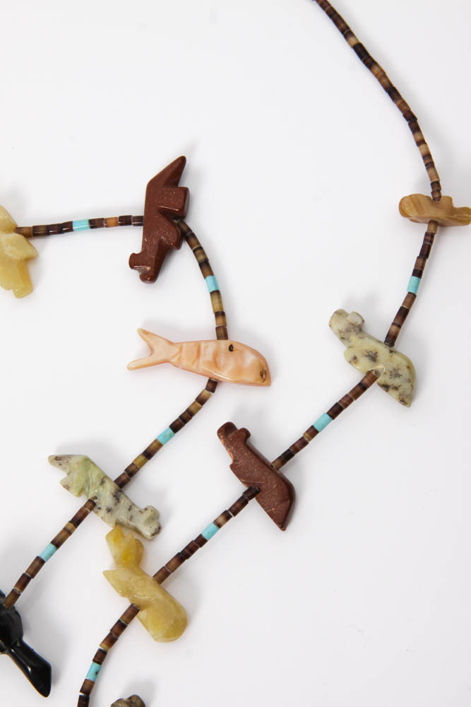 Native American Style Fetish Necklace