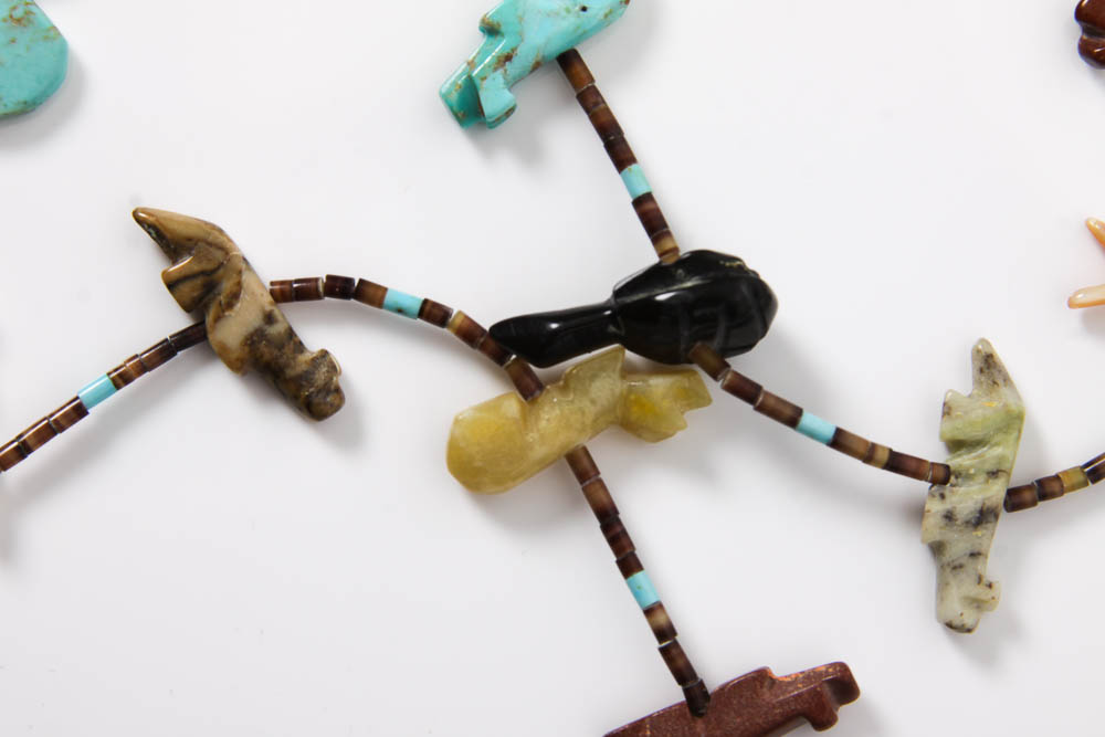 Native American Style Fetish Necklace