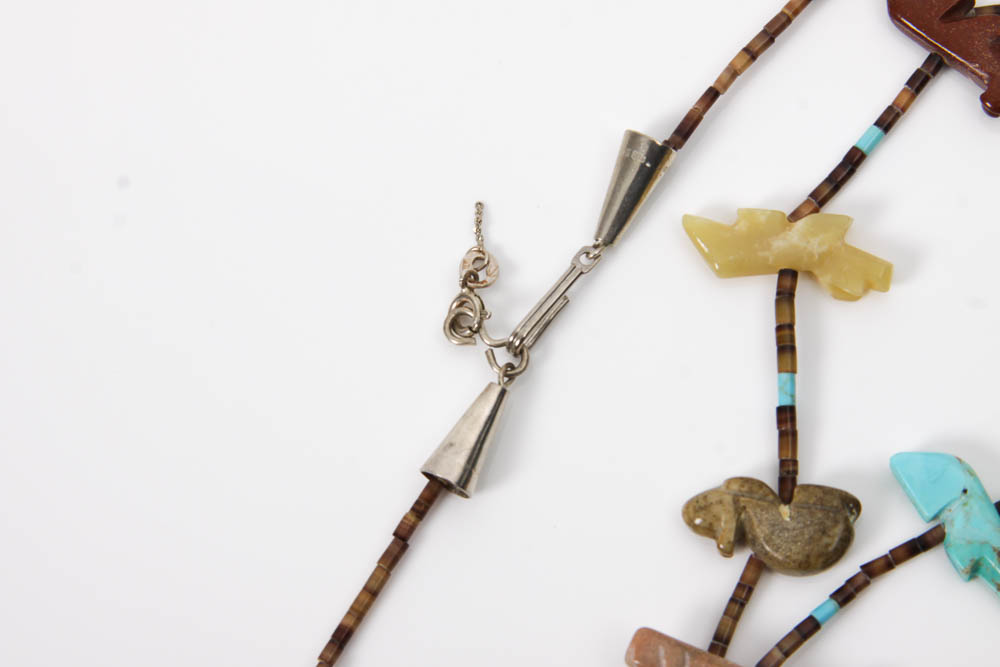 Native American Style Fetish Necklace