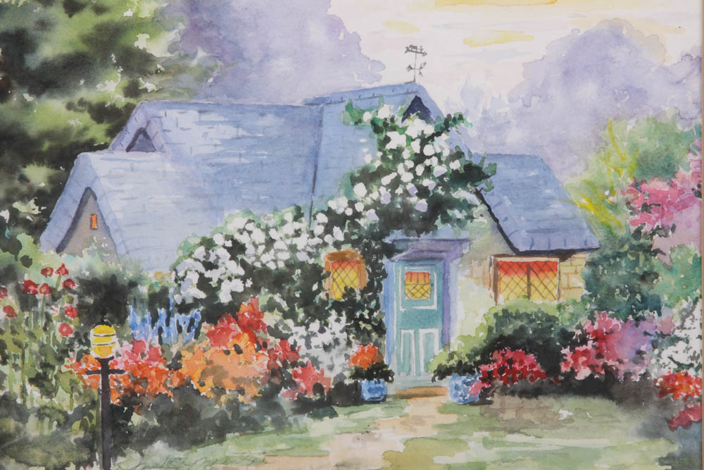 Watercolor House Painting