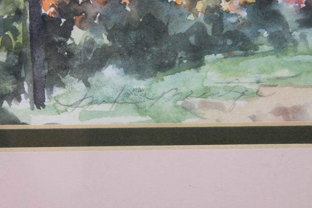 Watercolor House Painting