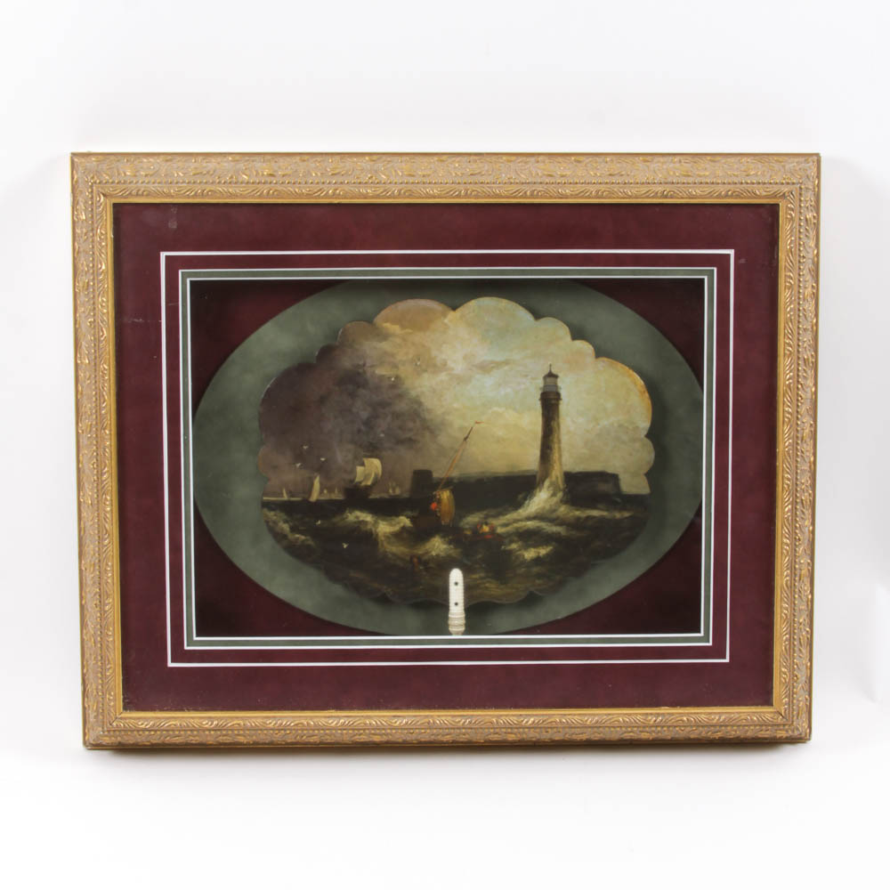 Original Painting in a shadow box.