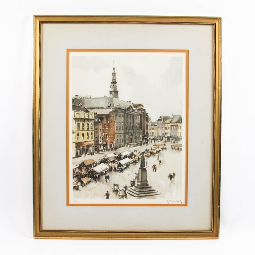 Roger Hebbelinck Limited Edition Lithograph