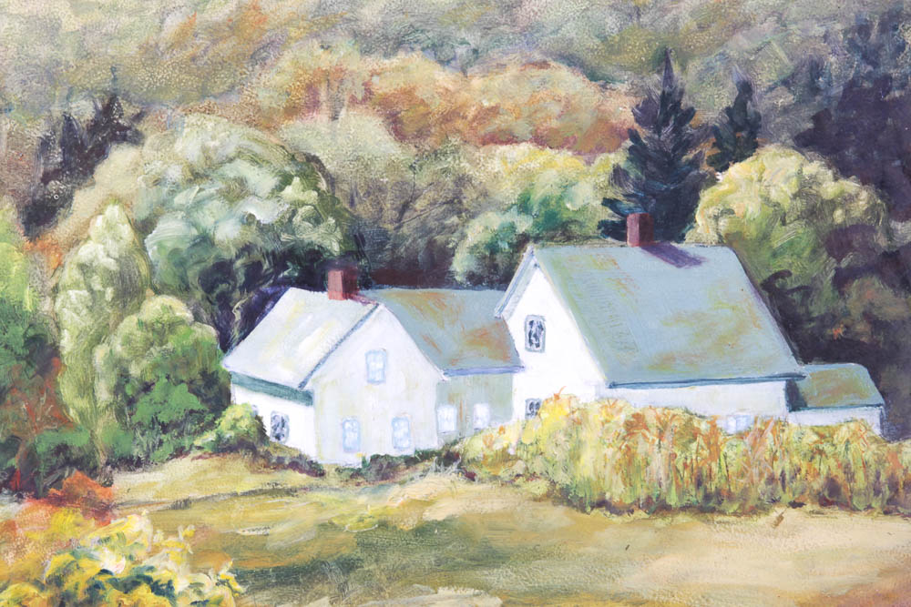 Original Acrylic Landscape  by Louise Minks