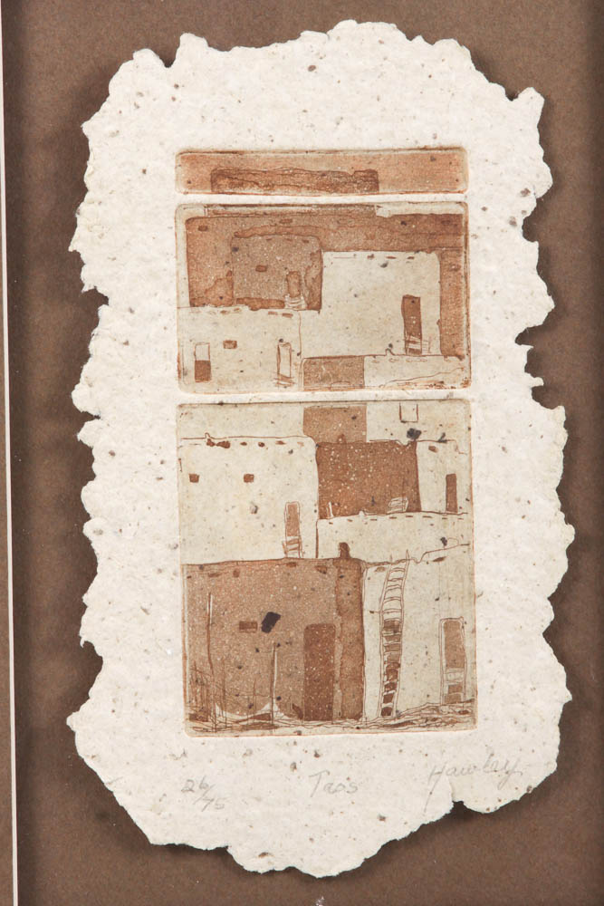 Hawley Limited Edition Etching "Taos"