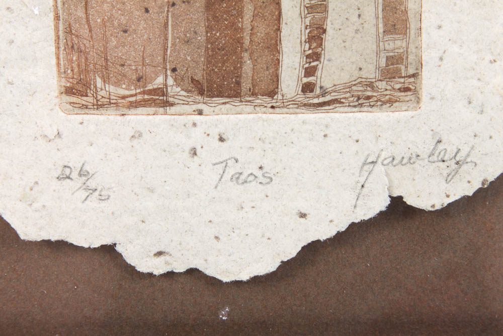 Hawley Limited Edition Etching "Taos"